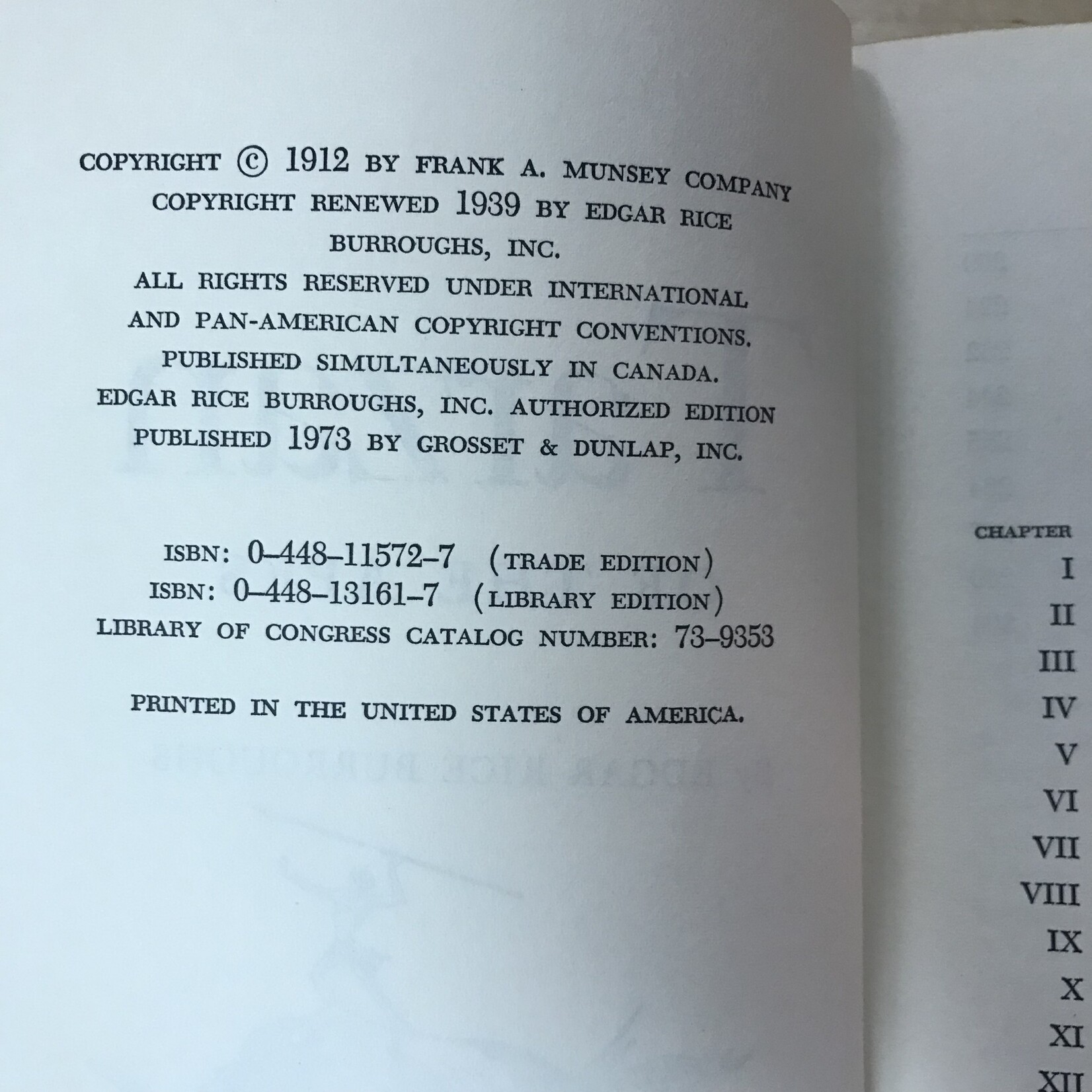 Edgar Rice Burroughs - Tarzan Of The Apes - Hardback (USED)