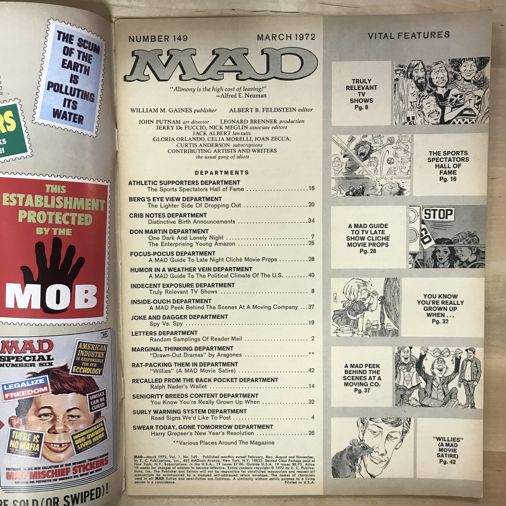 MAD Magazine - #149 March 1972 (Willard) - Magazine