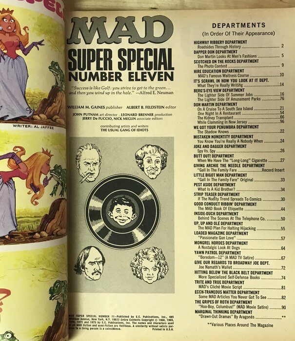 MAD - Super Special - #11 (All In The Family Vinyl 45) - Magazine w/ Vinyl 45