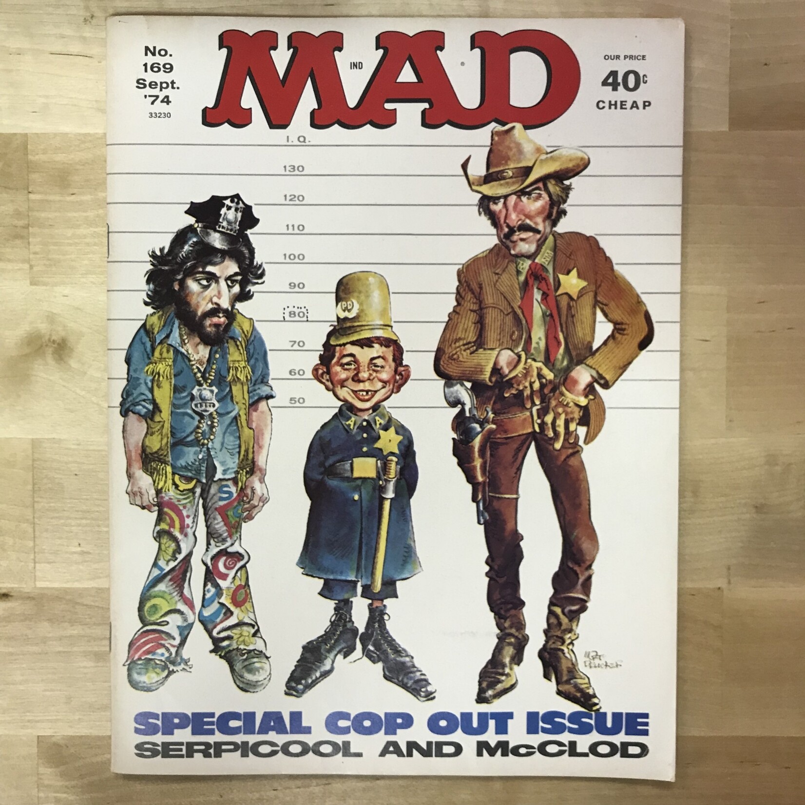 MAD Magazine - #169 September 1974 (Serpico & McCloud) - Magazine