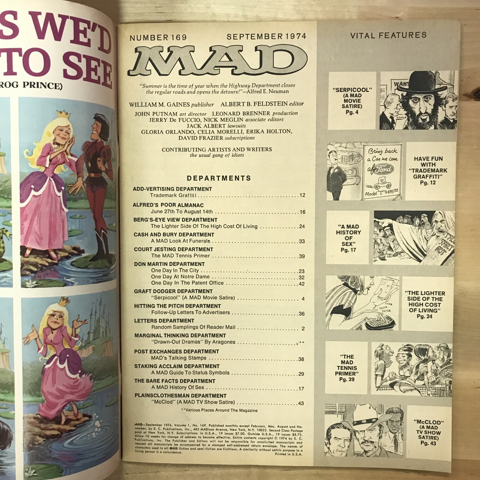MAD - #169 September 1974 (Serpico & McCloud) - Magazine