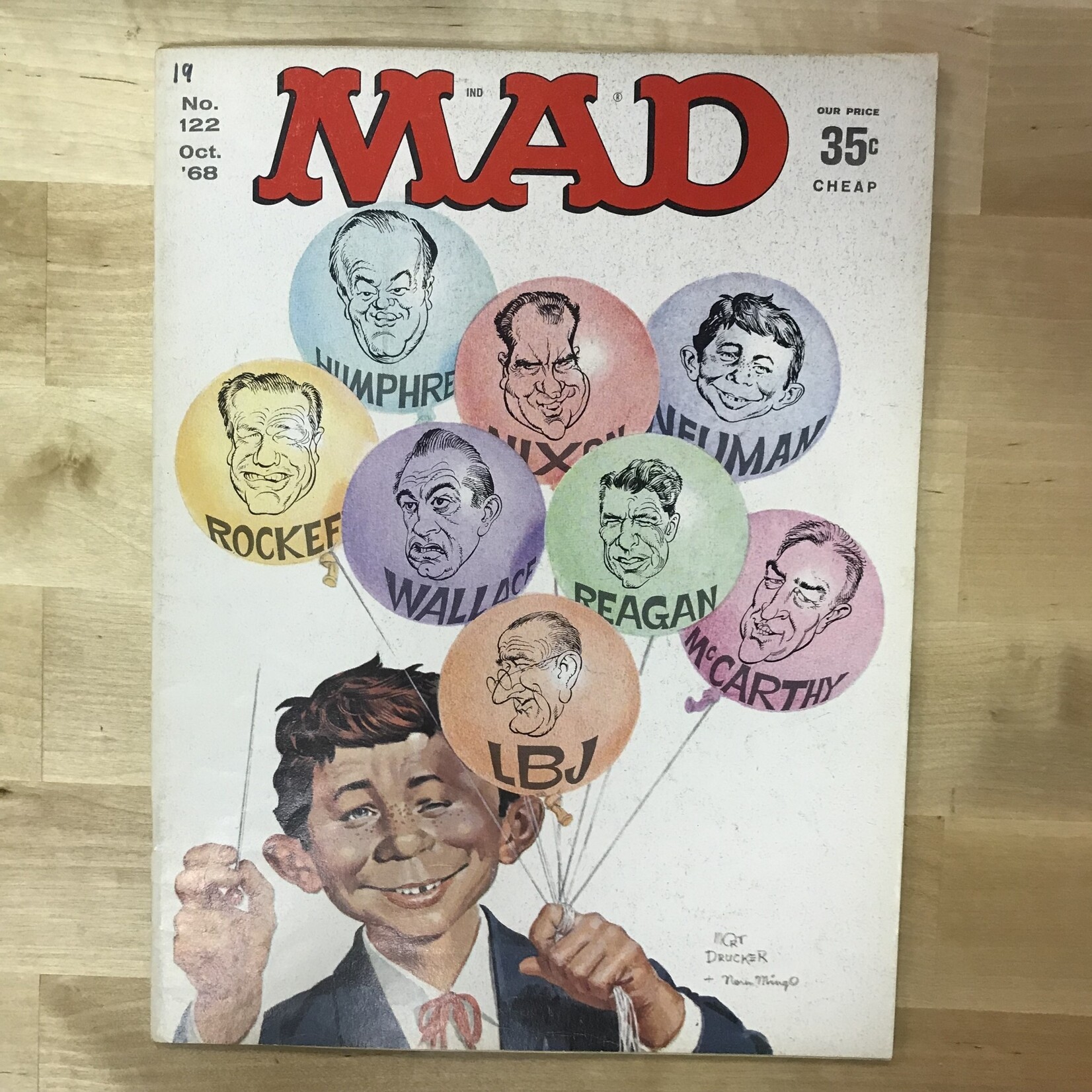 MAD Magazine - #122 October 1968 (Presidential Election) - Magazine