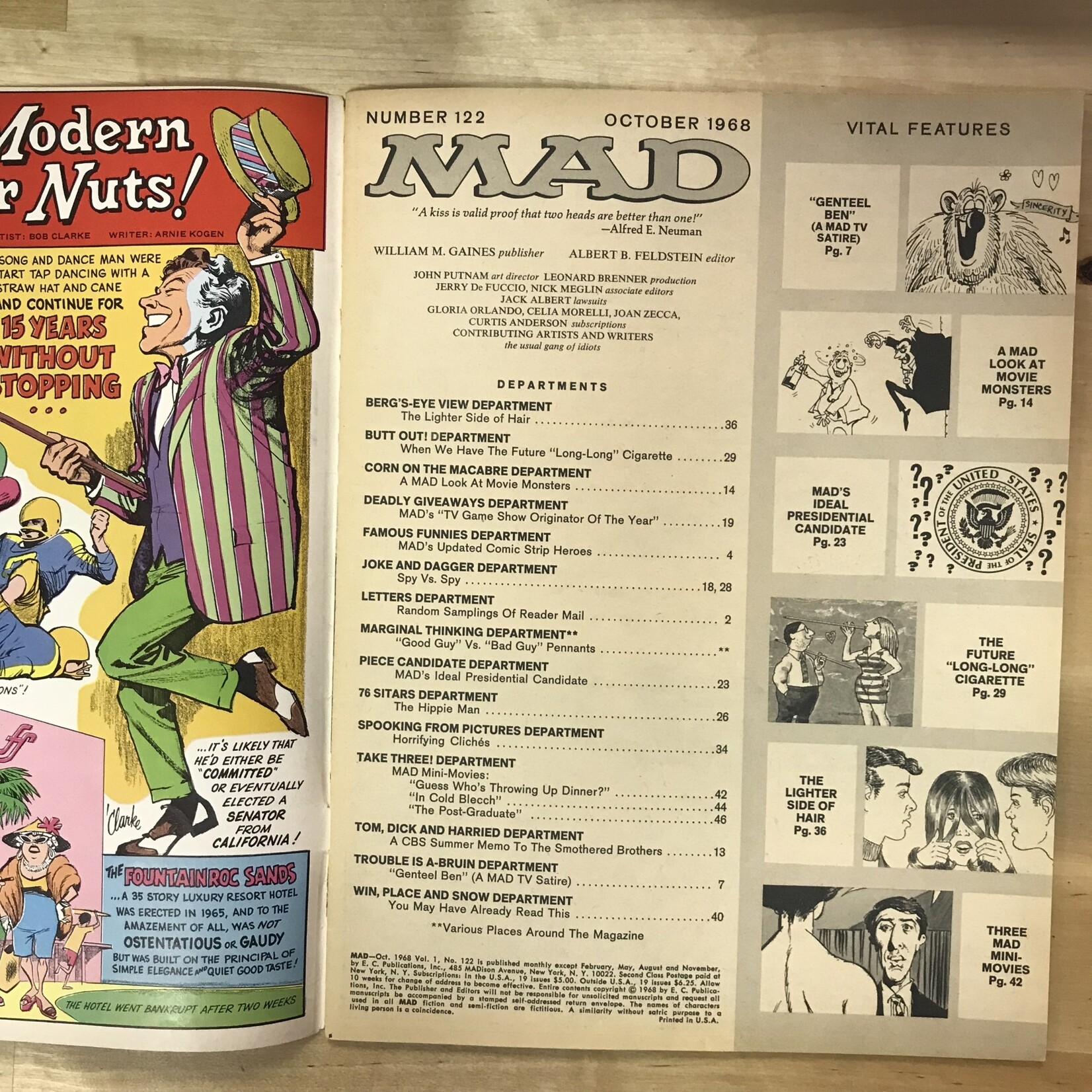 MAD - #122 October 1968 (Presidential Election) - Magazine