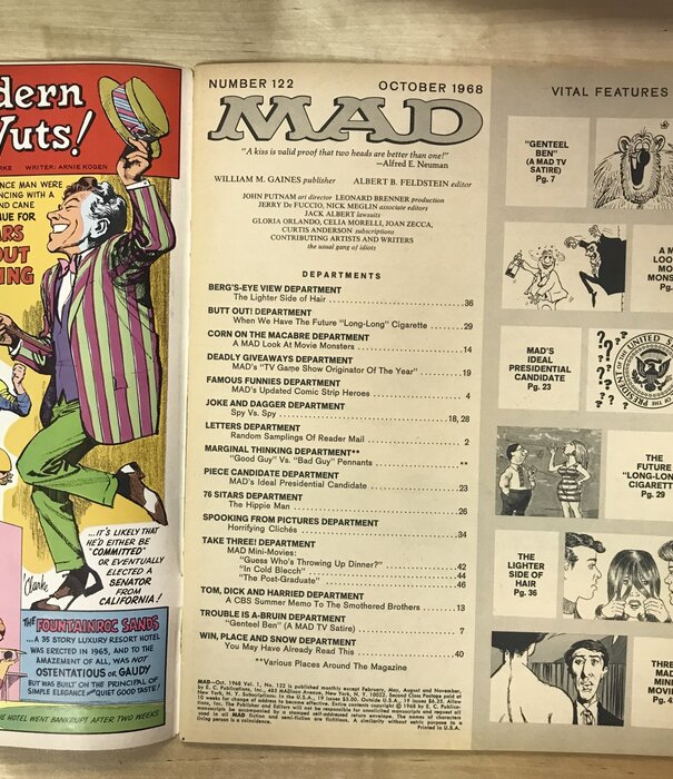 MAD - #122 October 1968 (Presidential Election) - Magazine