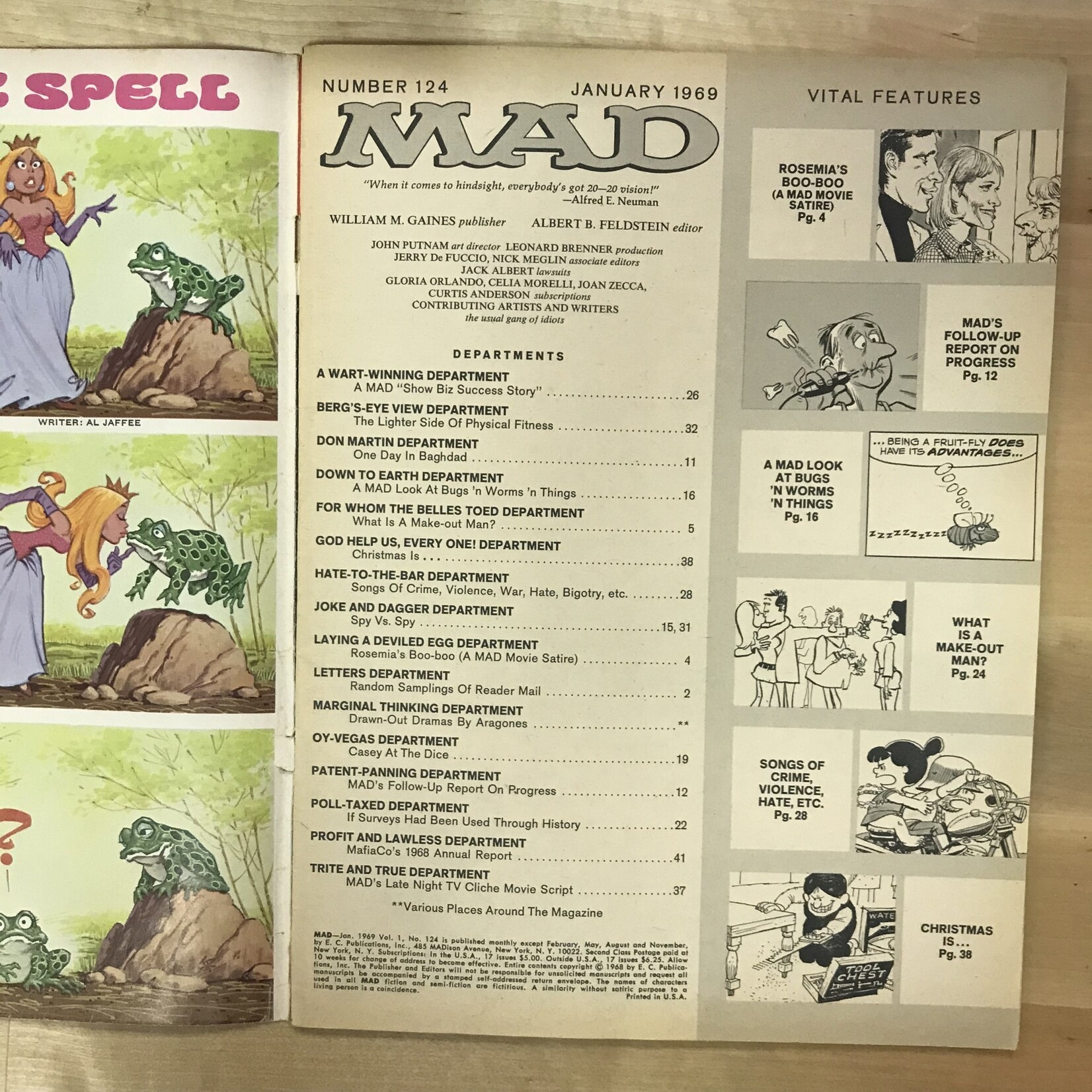 MAD - #124 January 1969 (Rosemary’s Baby) - Magazine