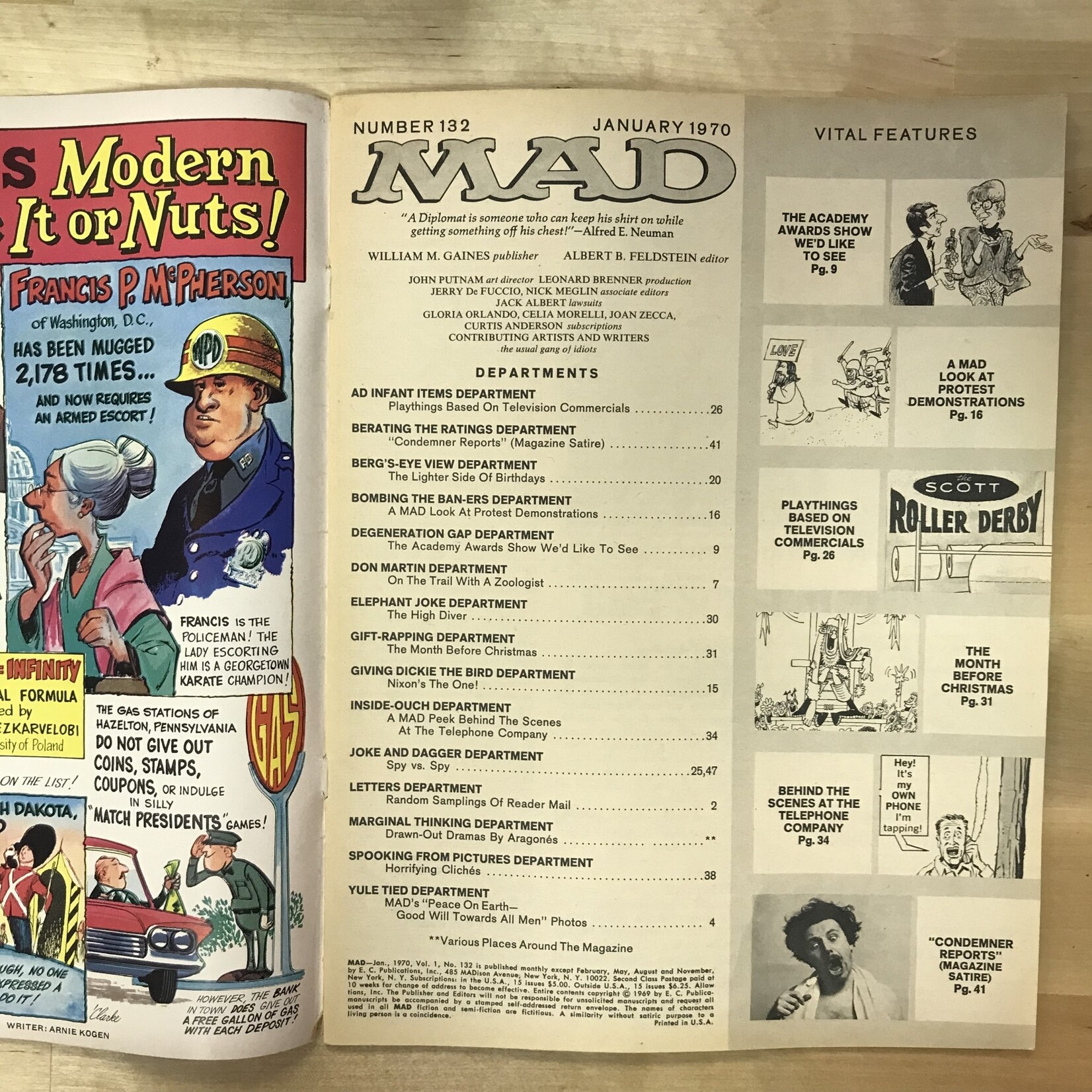 MAD - #132 January 1970 (Season’s Greetings) - Magazine