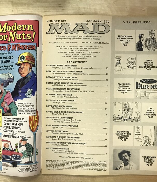 MAD - #132 January 1970 (Season’s Greetings) - Magazine