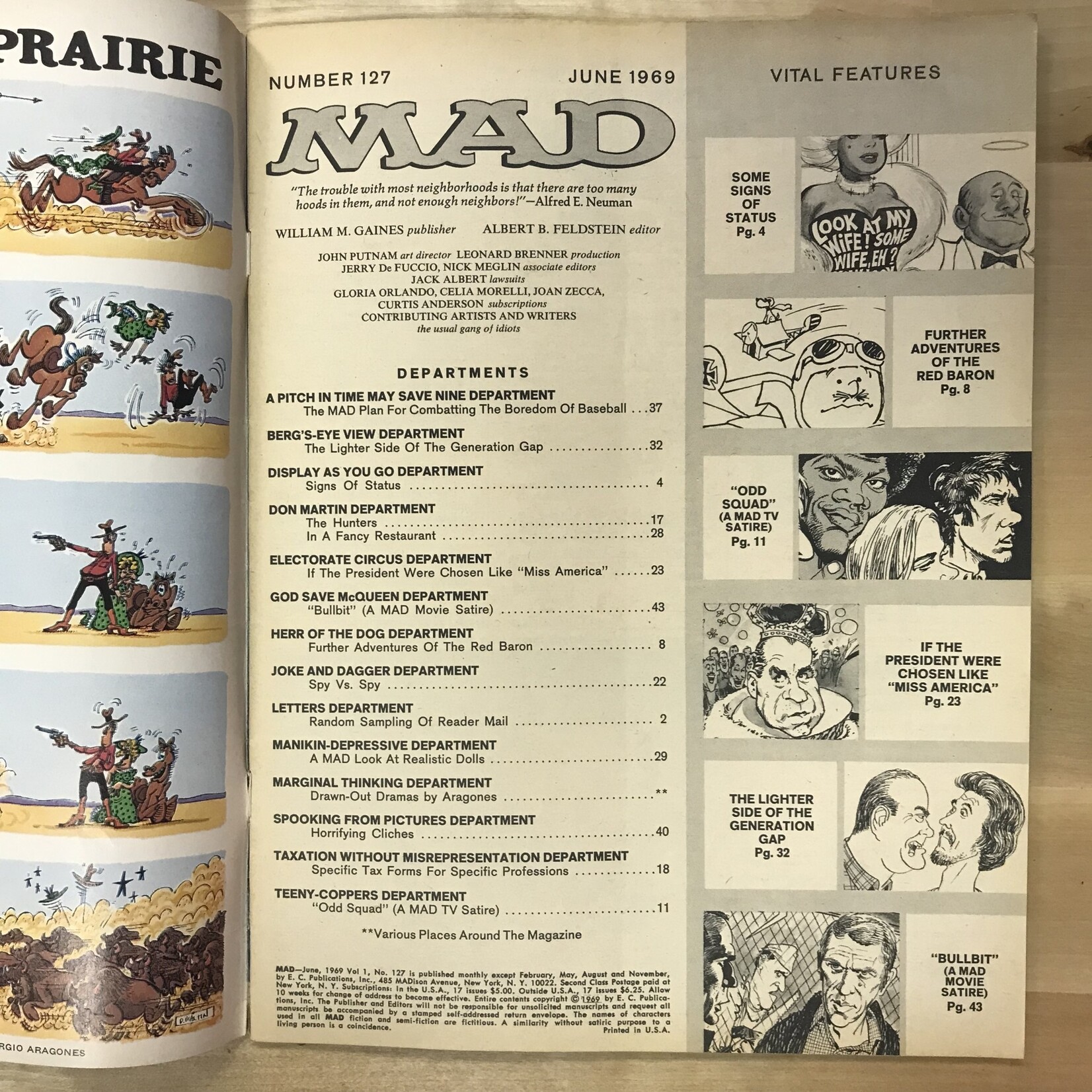 MAD - #127 June 1969 (Mod Squad) - Magazine
