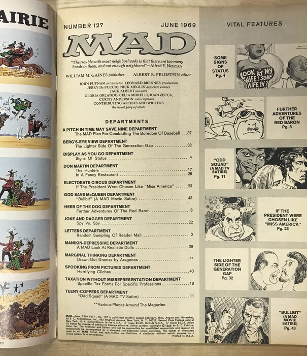MAD - #127 June 1969 (Mod Squad) - Magazine
