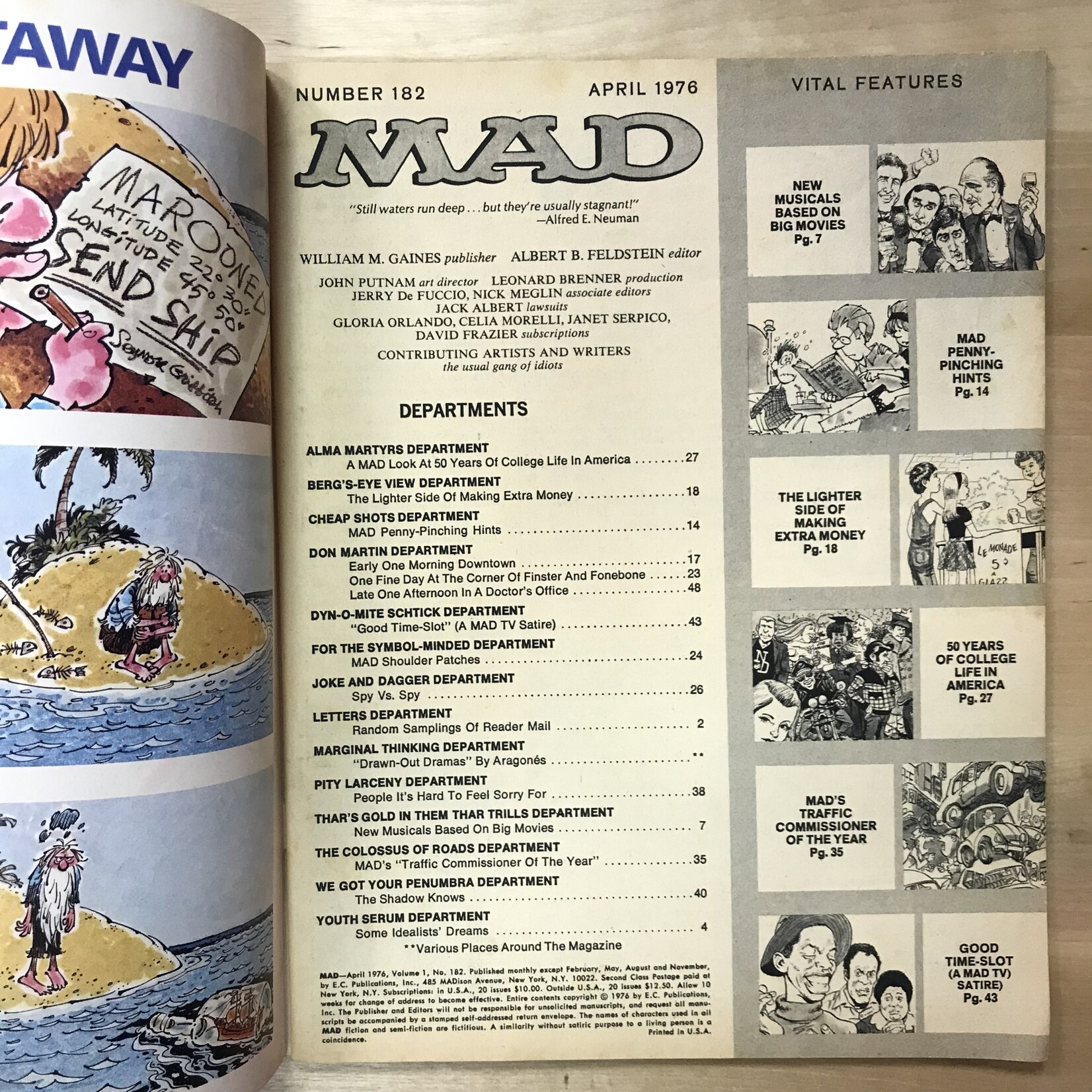 MAD Magazine - #182 April 1976 - Magazine