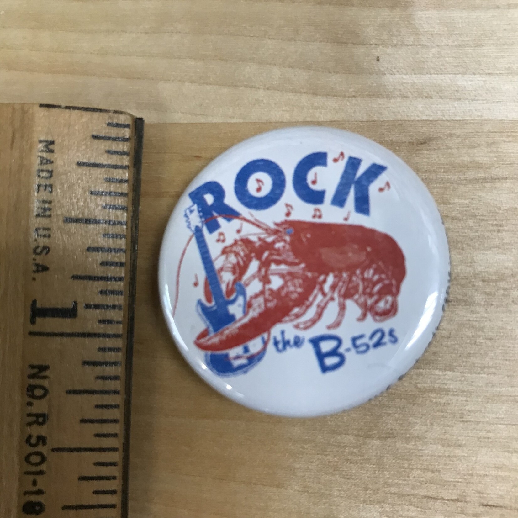 B-52’s - Rock Lobster - 1.25 Inch Pin Back Button (NEW)