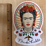 Frida Kahlo - Mexicana Illustrated Portrait - Sticker (NEW)