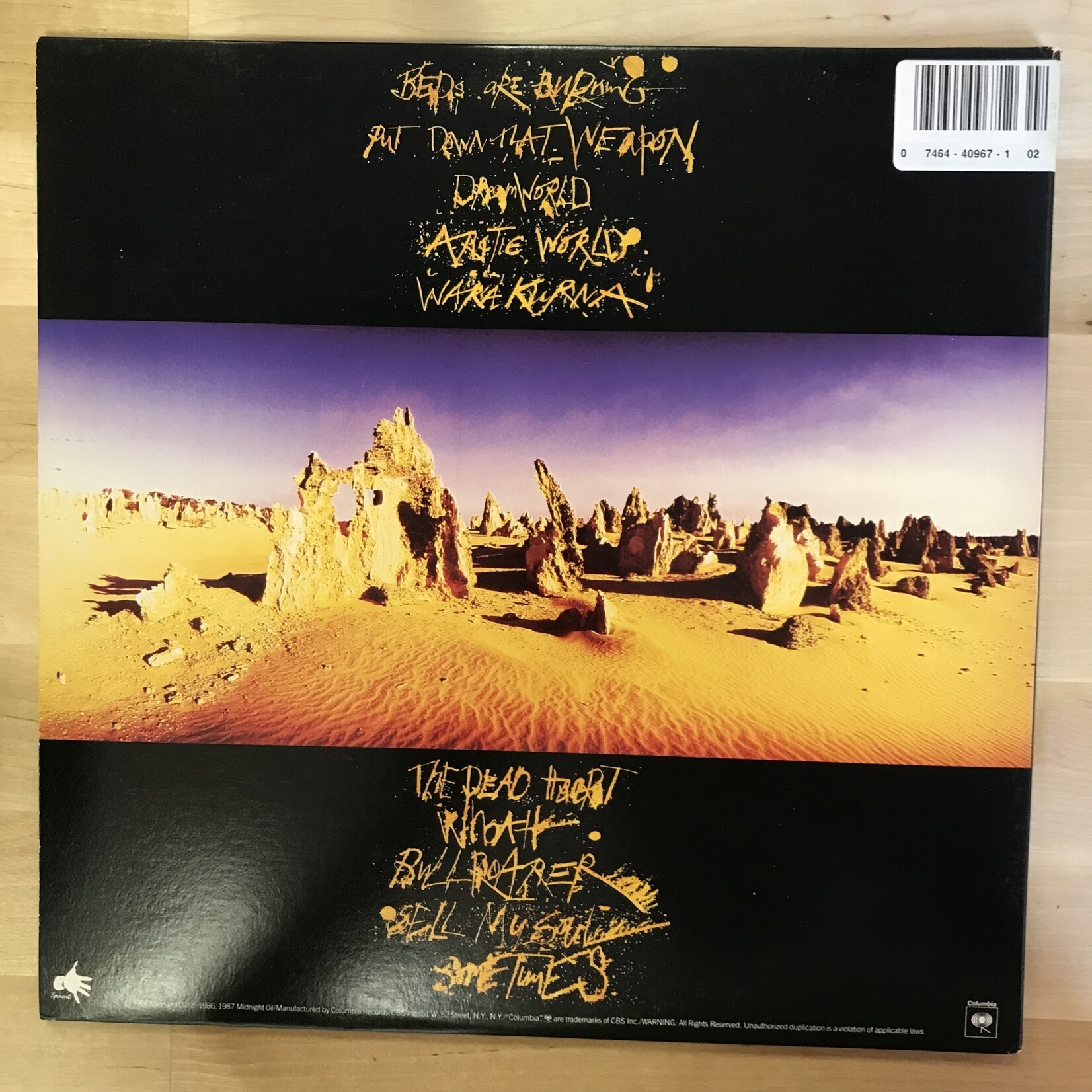 Midnight Oil - Diesel And Dust - FC40967 - Vinyl LP (USED)