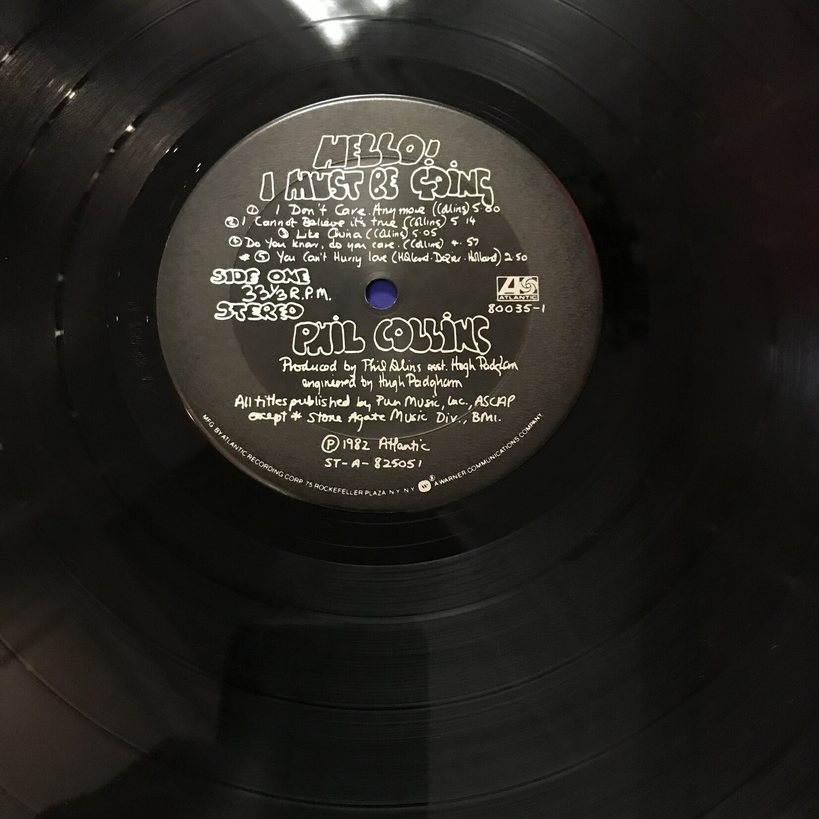 Phil Collins - Hello, I Must Be Going - A1 80035 - Vinyl LP (USED)