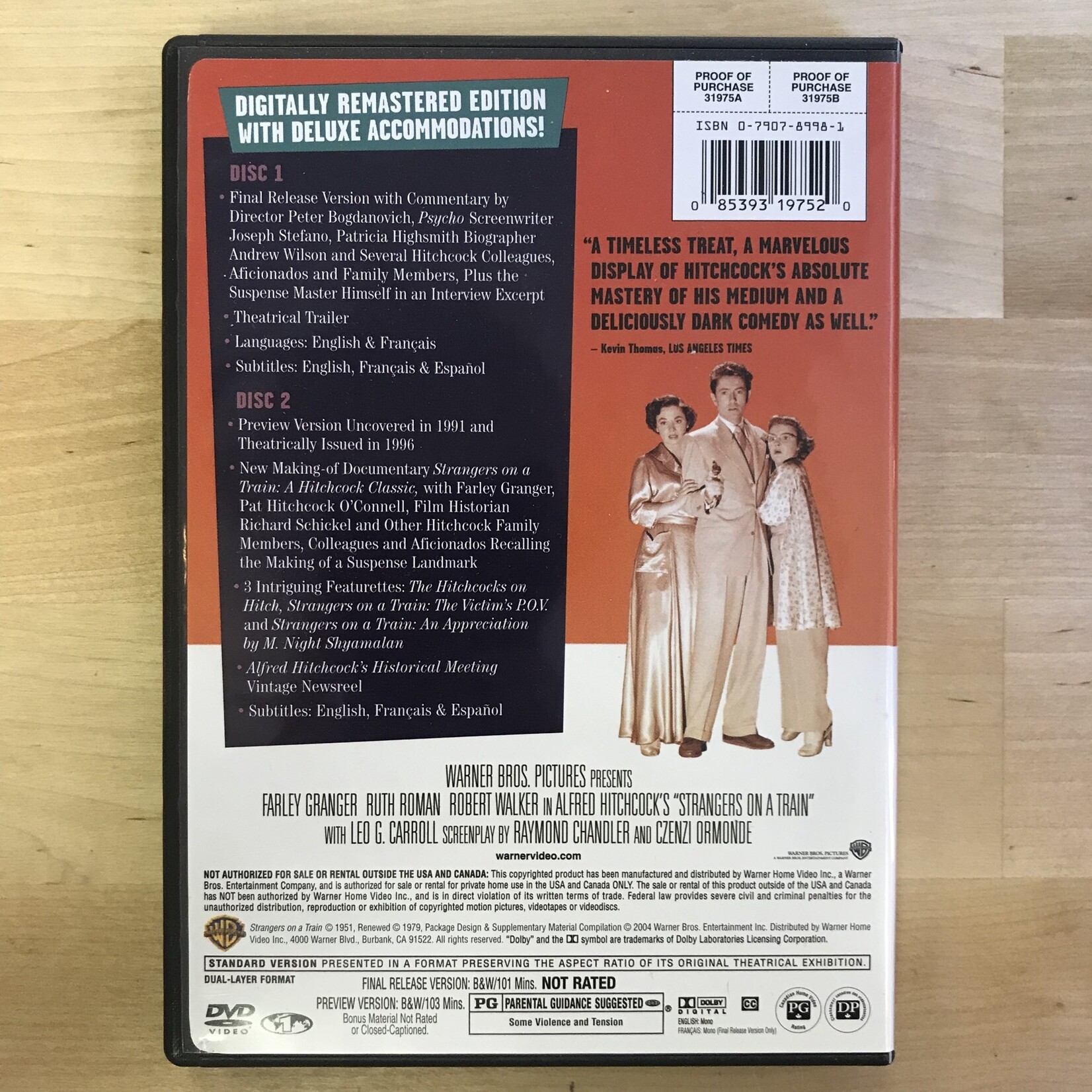 Strangers On A Train - Two-Disc Special Edition - DVD (USED)