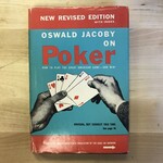 Oswald Jacoby - On Poker (New Revised Edition With Index) - Hardback (USED)