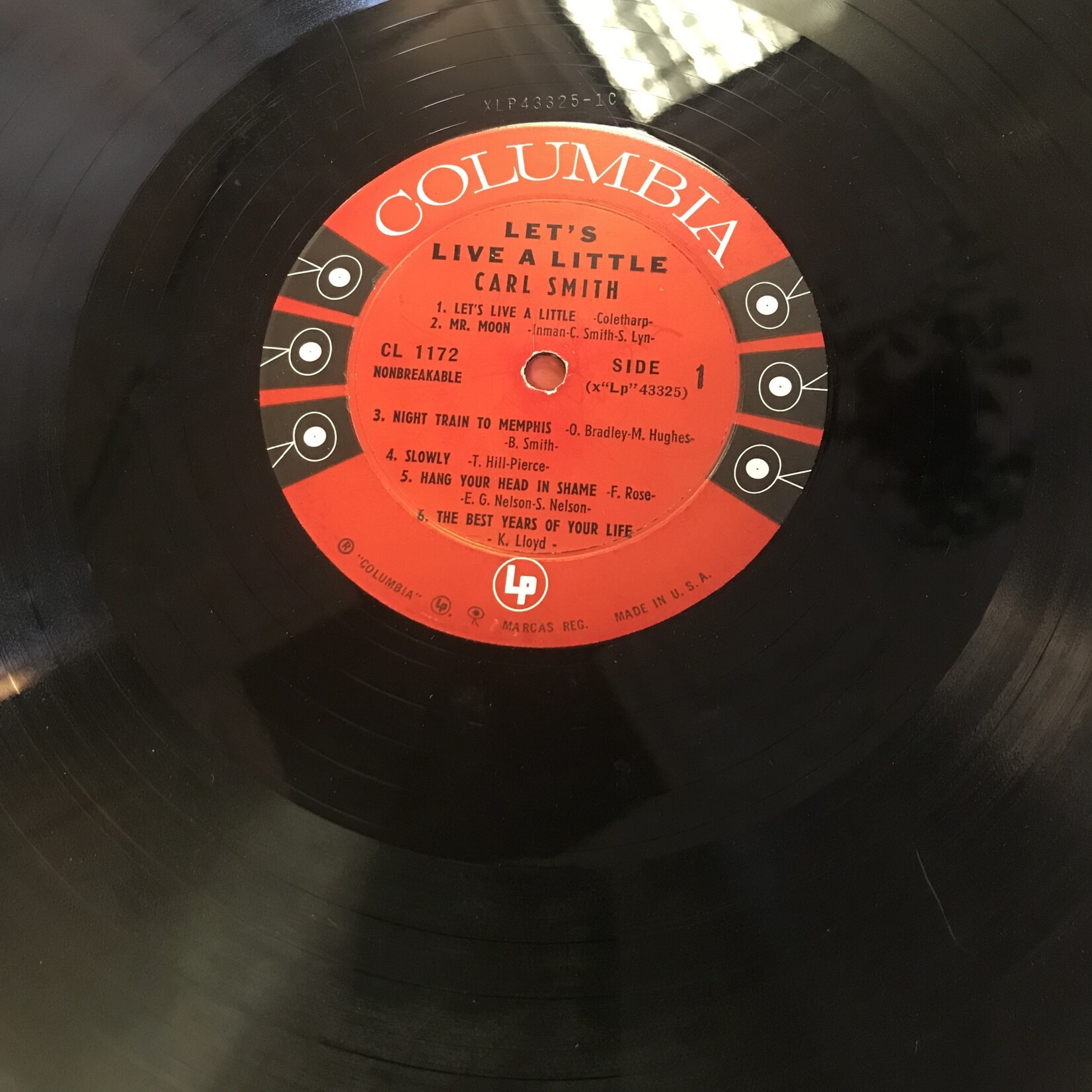Carl Smith - Let’s Live A Little - CL1172 - Vinyl LP (USED)