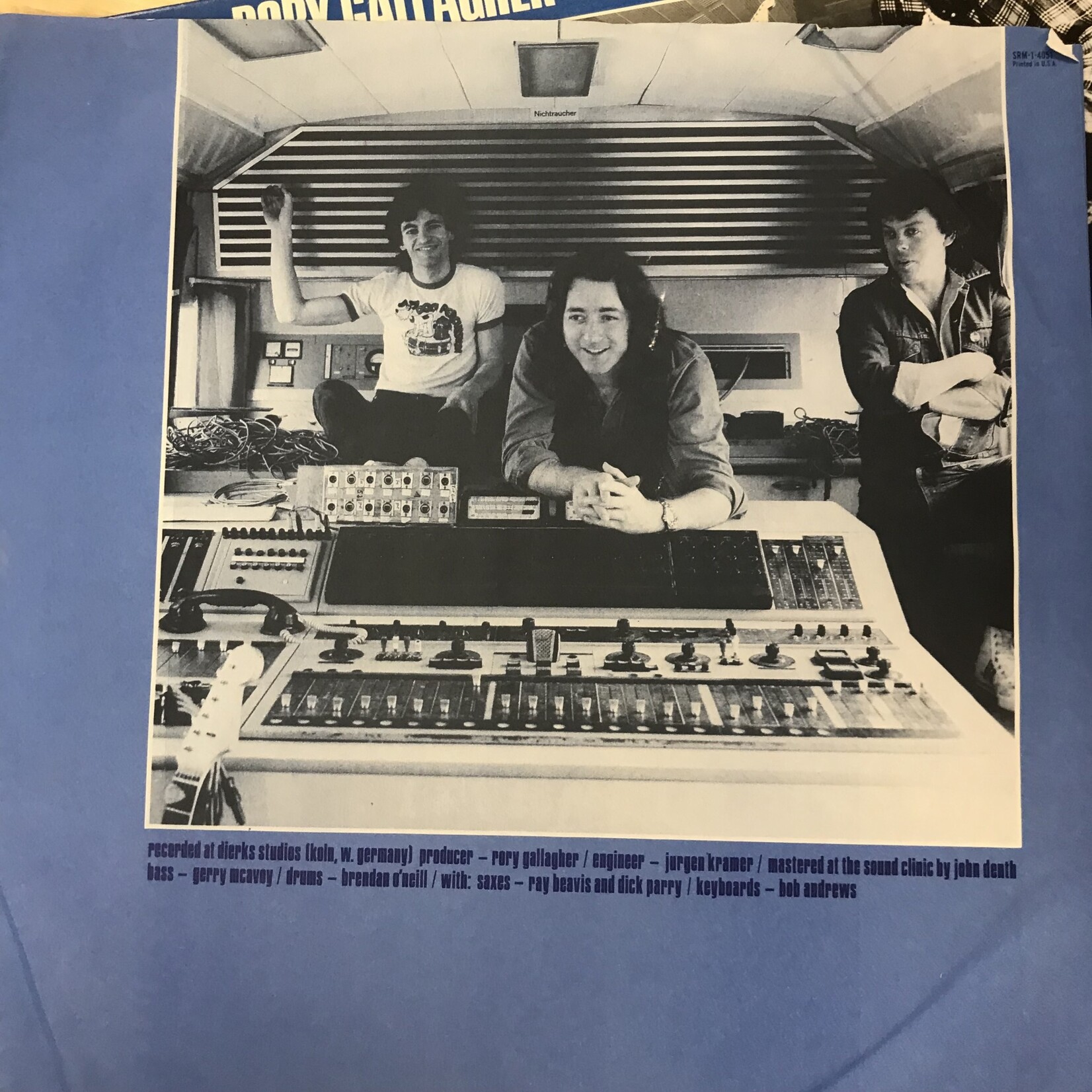 Rory Gallagher - Jinx (PROMO) - SRM 1 4051 - Vinyl LP w/ Photo & Bio (USED)