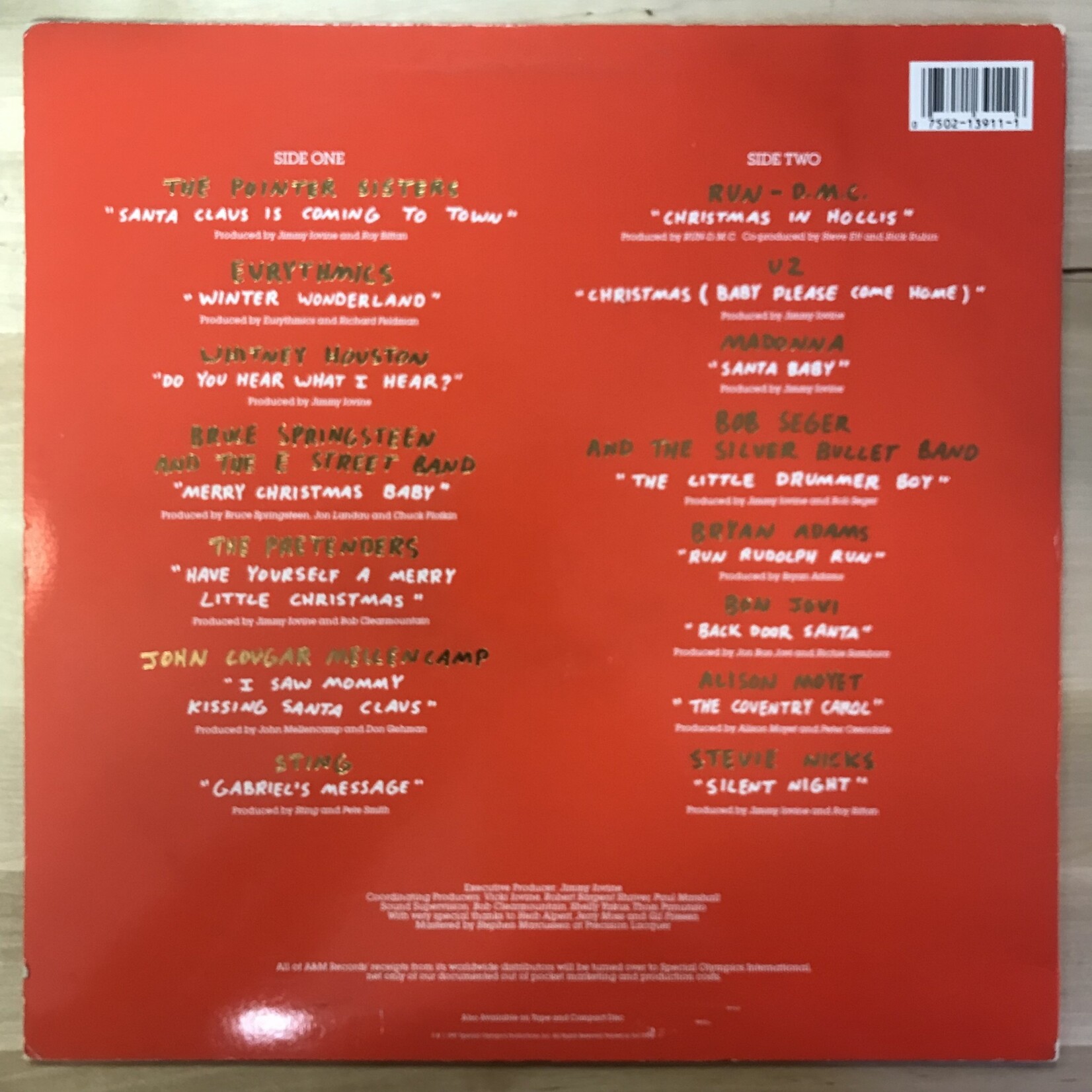 Various - A Very Special Christmas - SP3911 - Vinyl LP (USED)