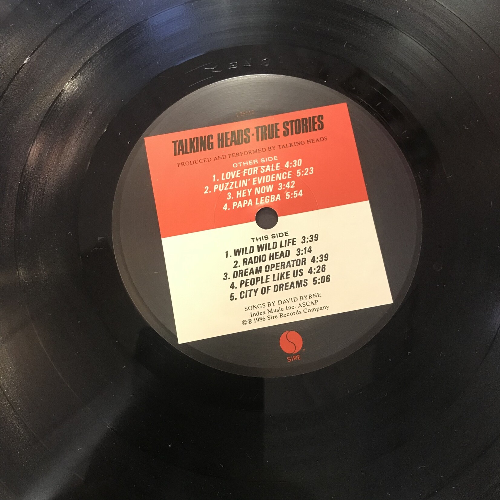 Talking Heads - True Stories - 1 25512 - Vinyl LP (USED)