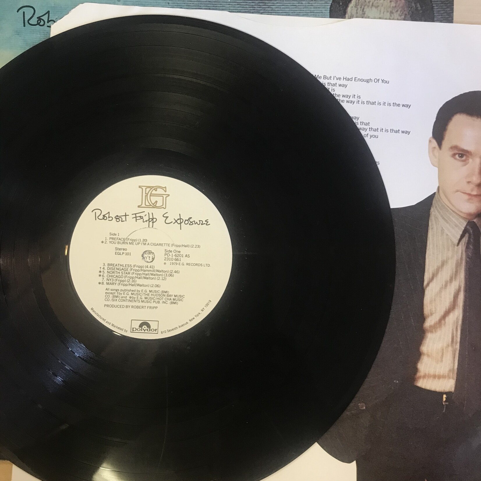 Robert Fripp - Exposure - PD1 6201 - Vinyl LP (USED)