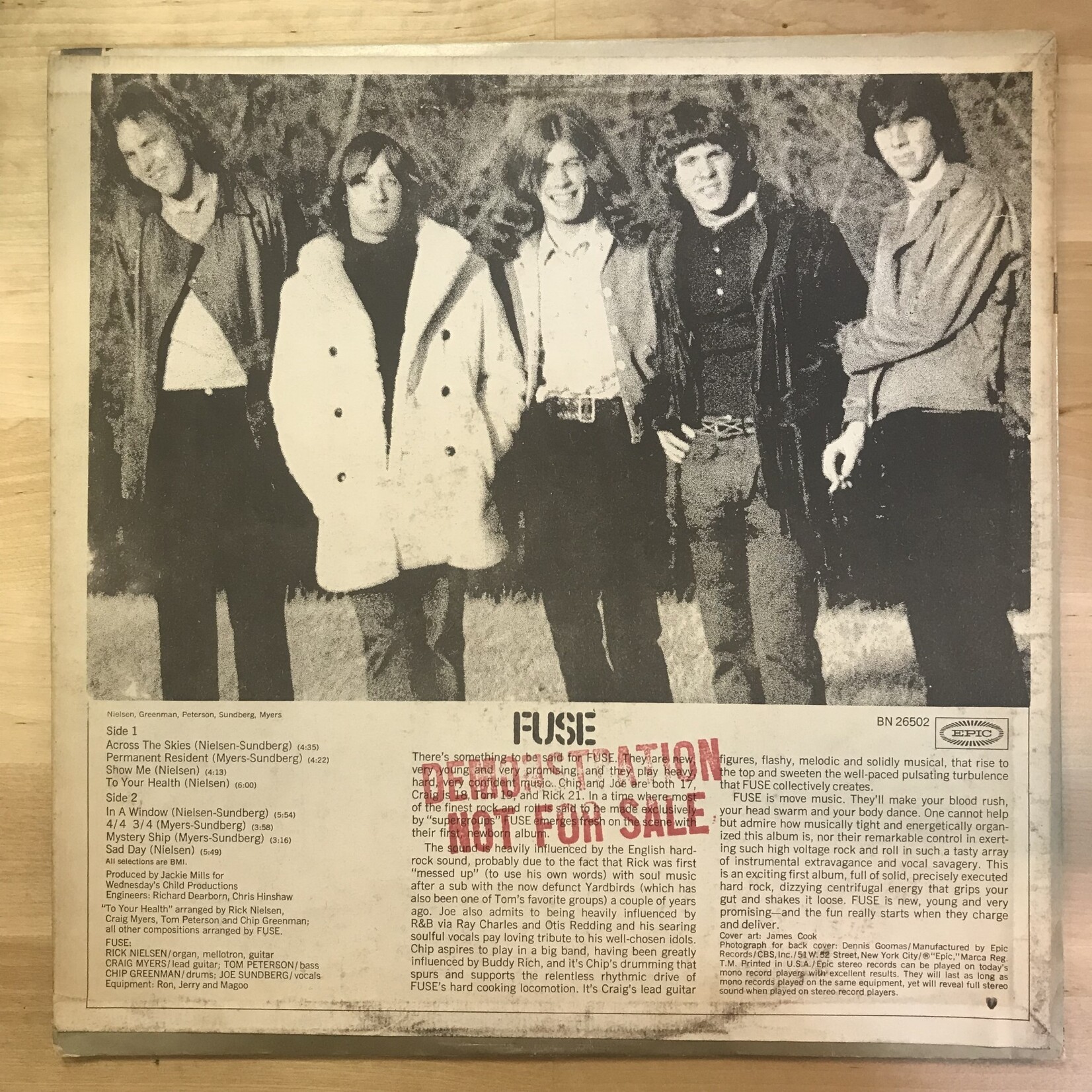 Fuse - Fuse - BN26502 - Vinyl LP (USED - PROMO)