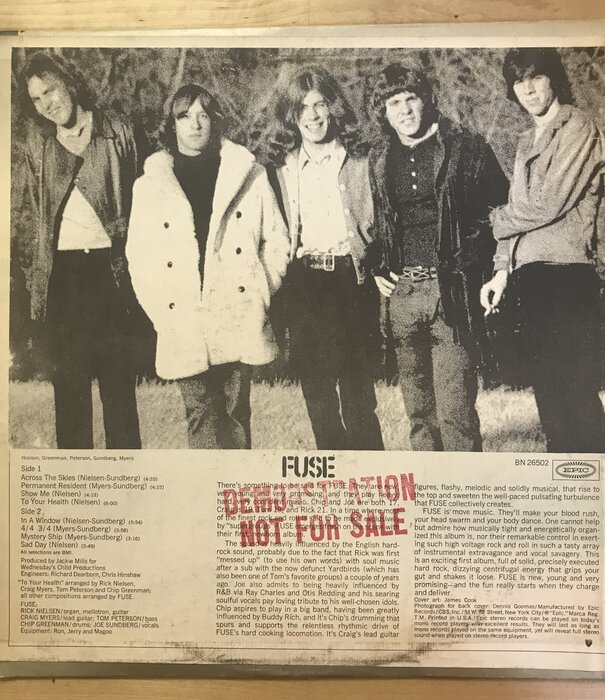 Fuse - Fuse - BN26502 - Vinyl LP (USED - PROMO)