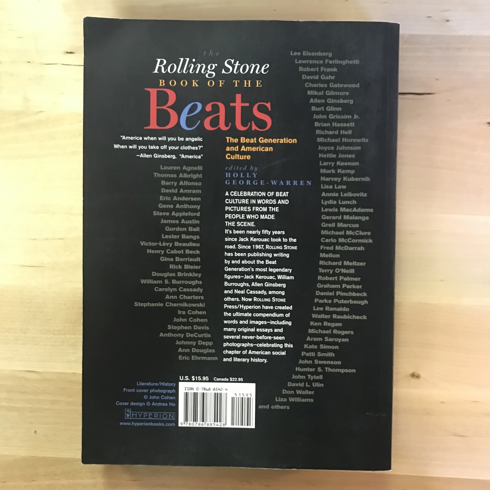 Holly George-Warren (Editor) - The Rolling Stone Book Of The Beats - Paperback (USED)