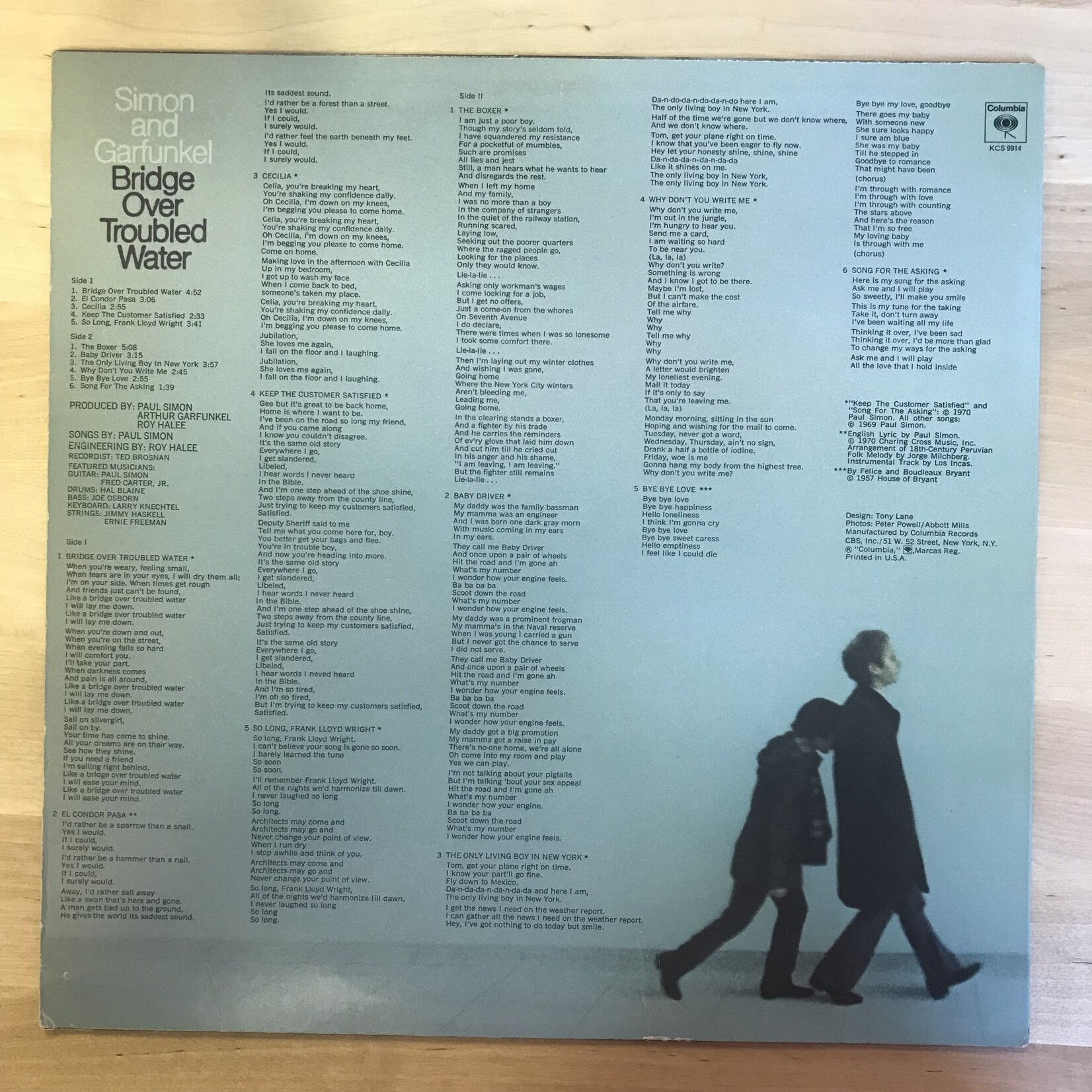 Simon & Garfunkel - Bridge Over Troubled Water - KCS 9914 - Vinyl LP (USED)