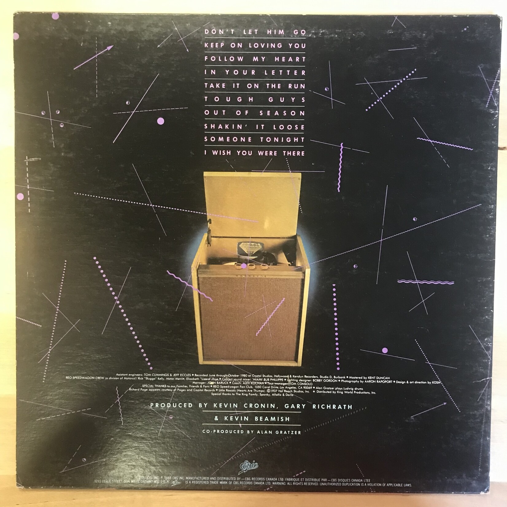 REO Speedwagon - Hi Infidelity - BL36844 - Vinyl LP (USED)