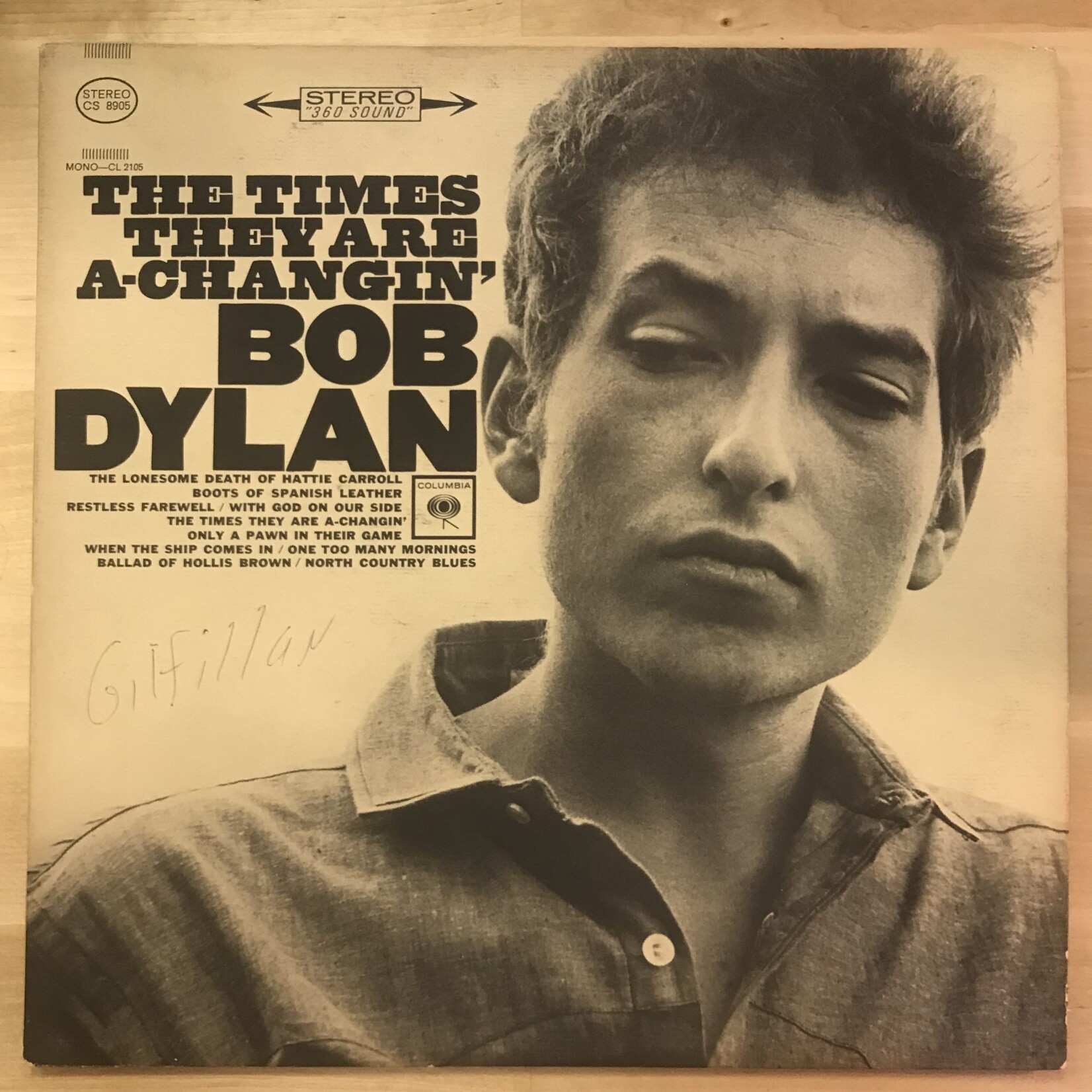 Bob Dylan - The Times They Are A-Changin’ - CS8905 - Vinyl LP (USED)