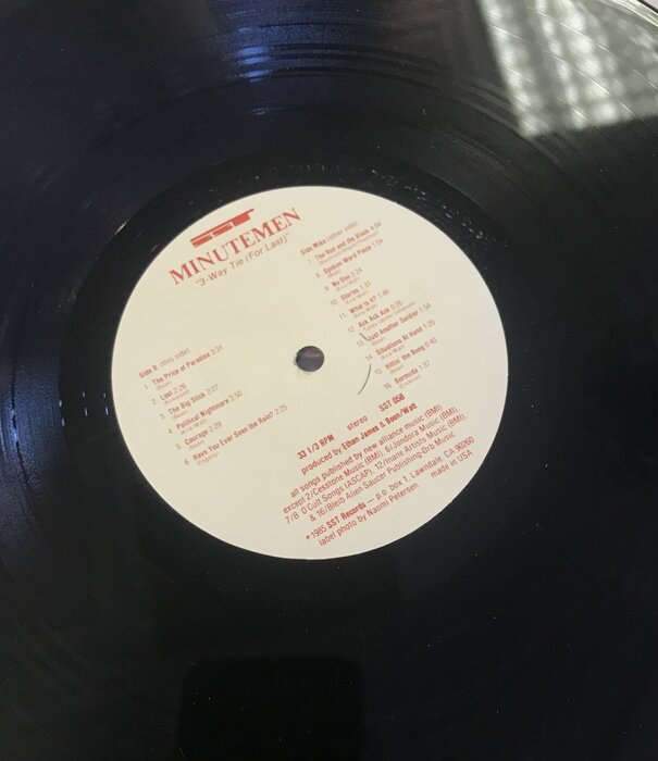 Minutemen - 3 Way Tie (For Last) - SST 058 - VINYL LP (USED)