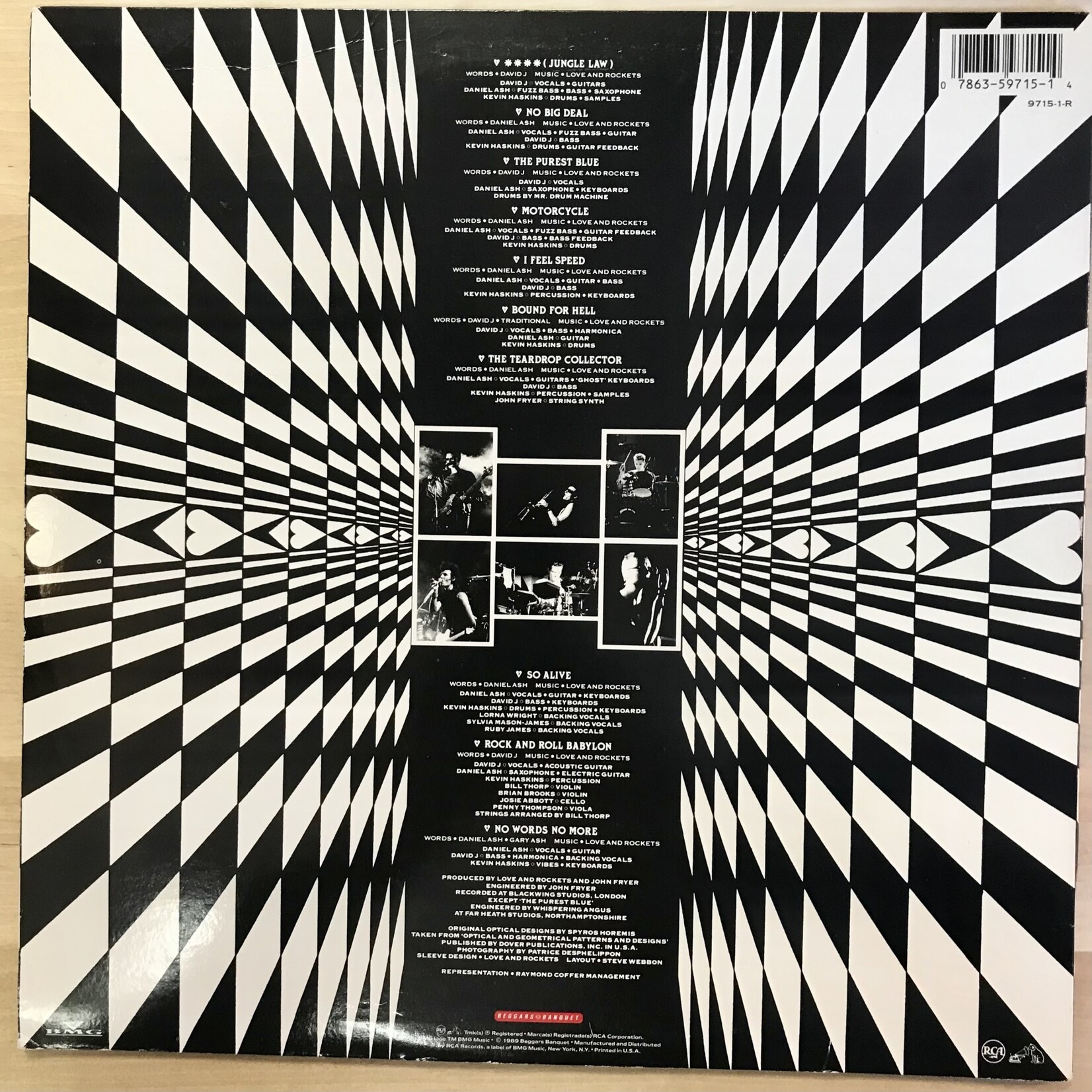Love And Rockets - Love And Rockets - 9715 1 R - Vinyl LP (USED)