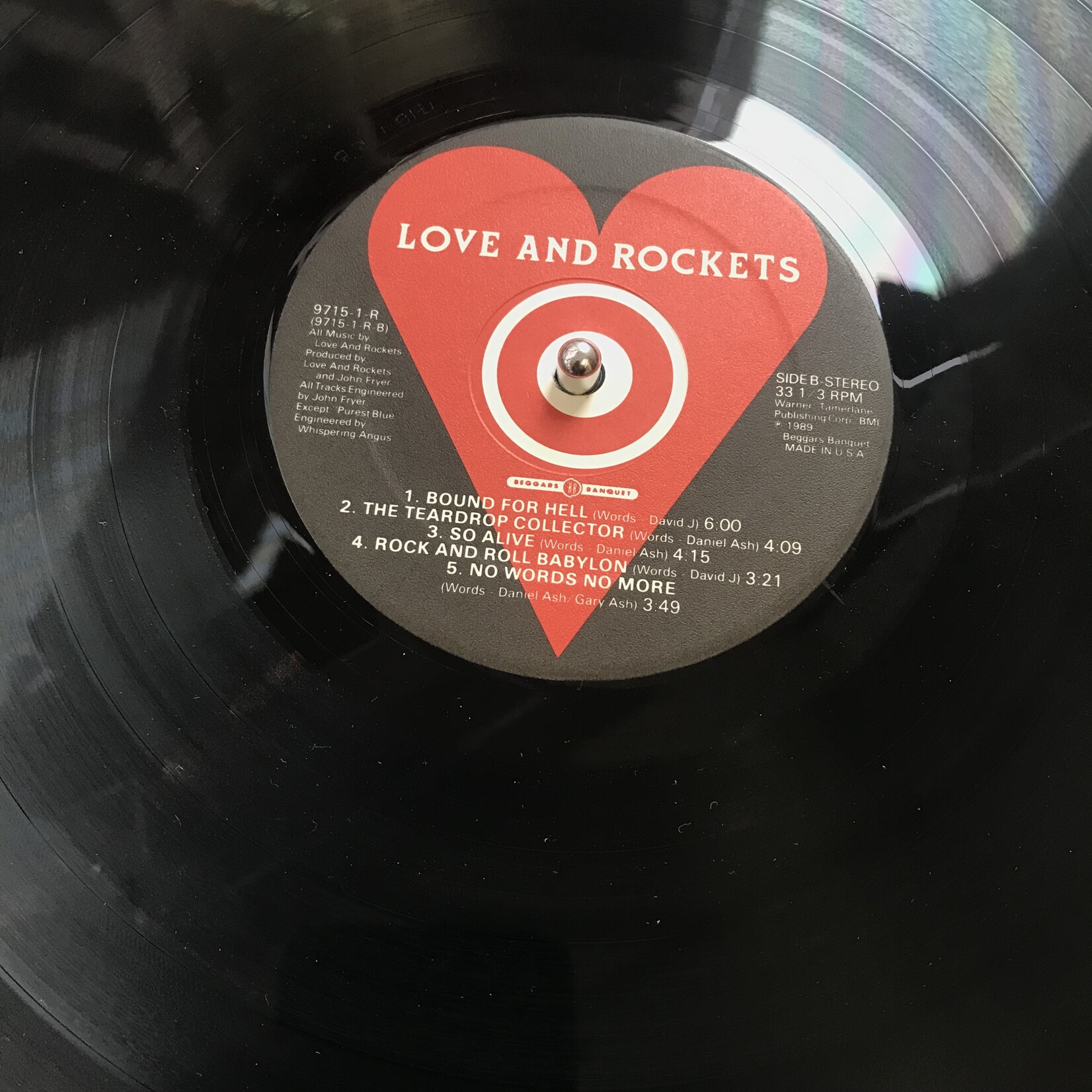 Love And Rockets - Love And Rockets - 9715 1 R - Vinyl LP (USED)