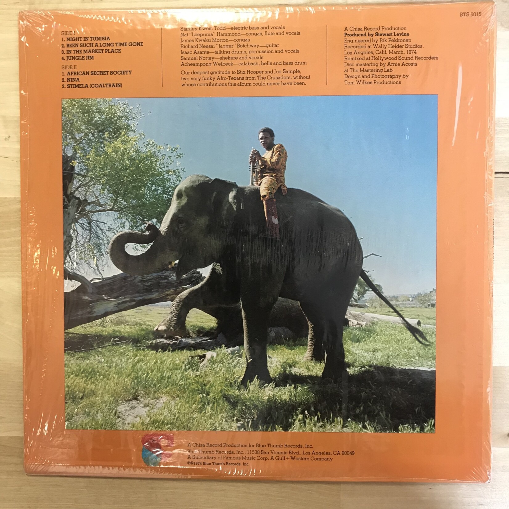 Hugh Masekela - I Am Not Afraid - BTS6015 - Vinyl LP (USED)