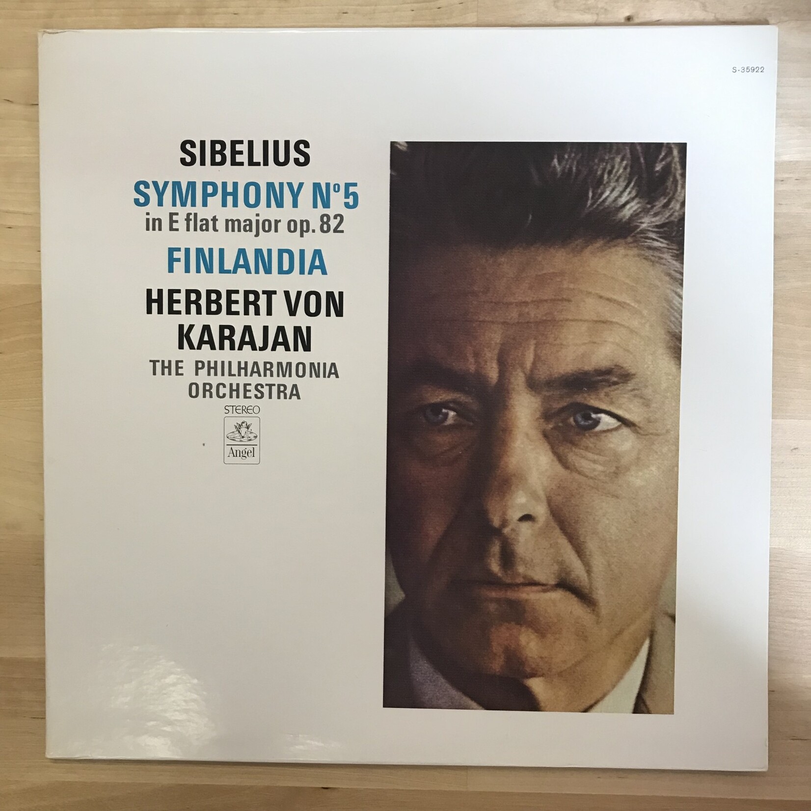 Herbert Von Karajan - Sibelius: Symphony No. 5 - S35922 - Vinyl LP (USED)