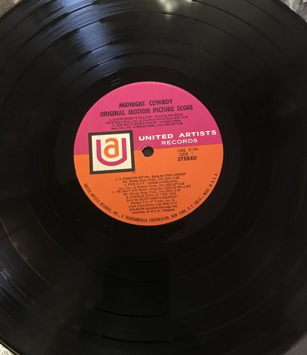 Midnight Cowboy - Original Motion Picture Score - UAS5198 - Vinyl LP (USED)