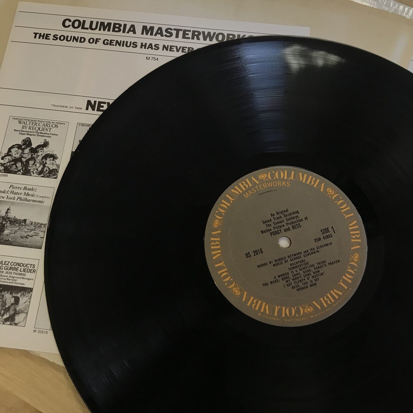 Porgy And Bess - Original Sound Track Recording (CBS Masterworks) - XSM45953 - Vinyl LP (USED)