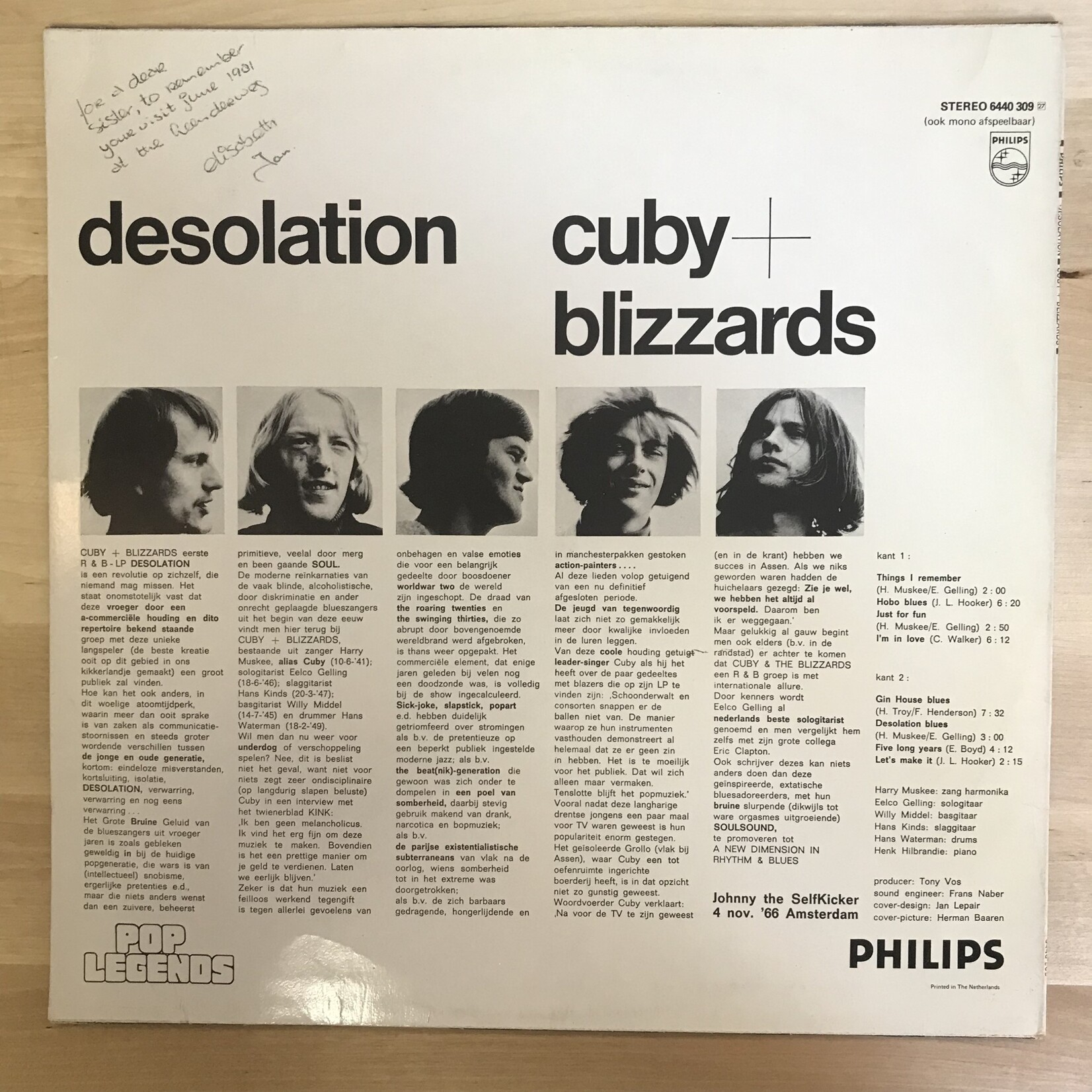 Cuby + Blizzards - Desolation - 6440 309 - Vinyl LP (USED)