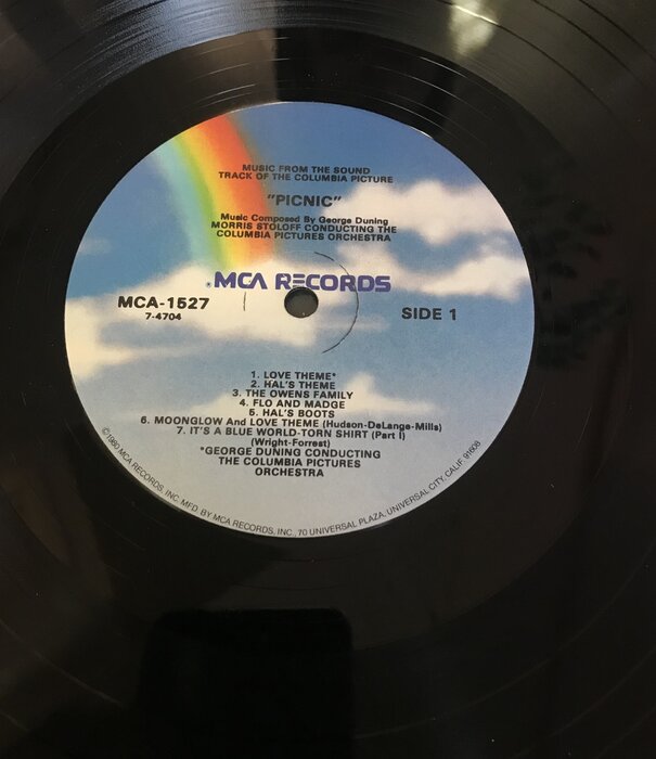 Picnic - Music From The Sound Track - MCA1527