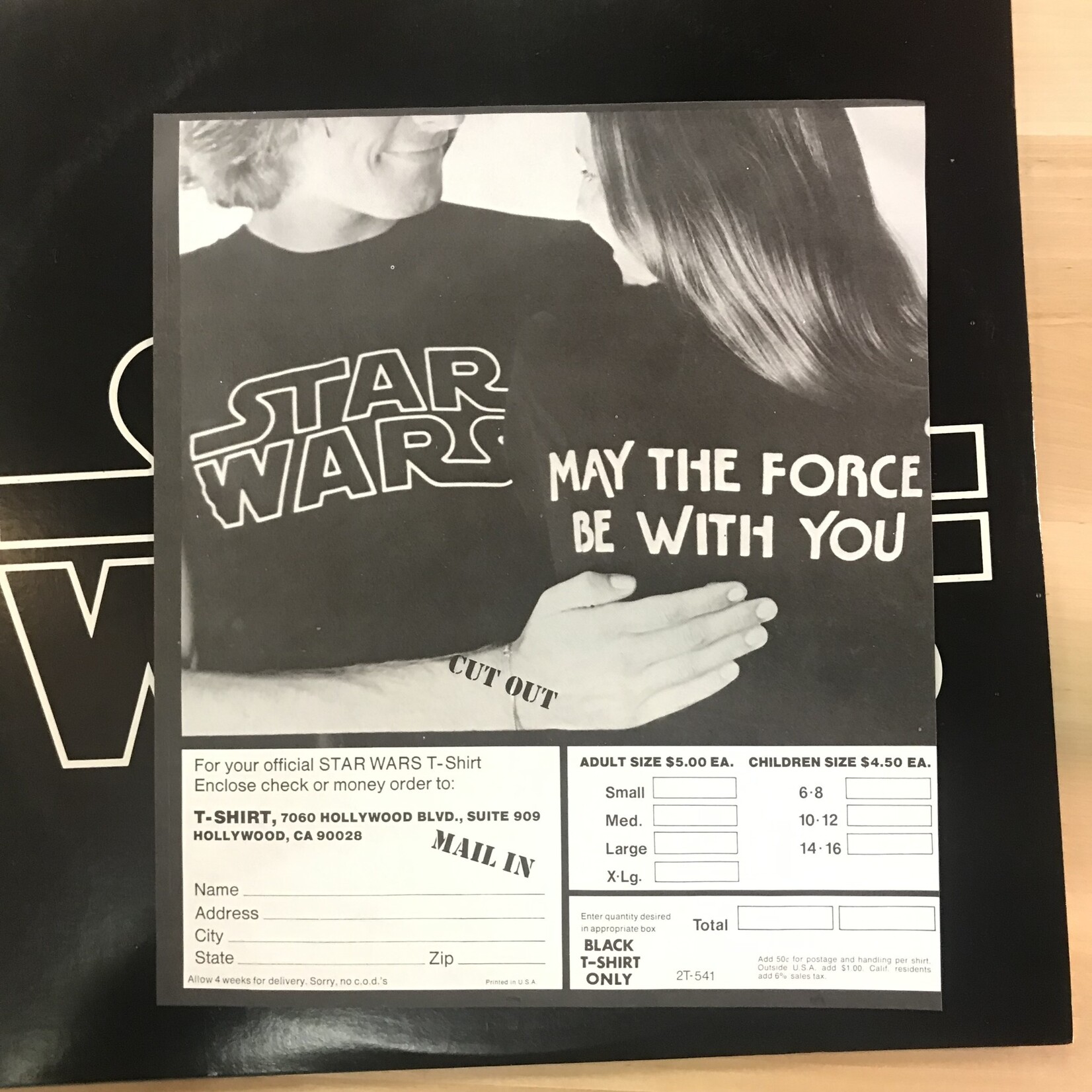 Star Wars - Original Soundtrack Composed And Conducted By John Williams - 2T 541 - Vinyl LP w/ Poster (USED)