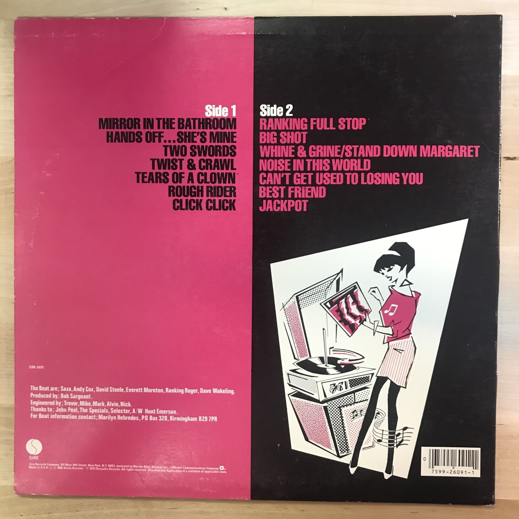 English Beat - I Just Can’t Stop It - SRK6091 - Vinyl LP (USED)