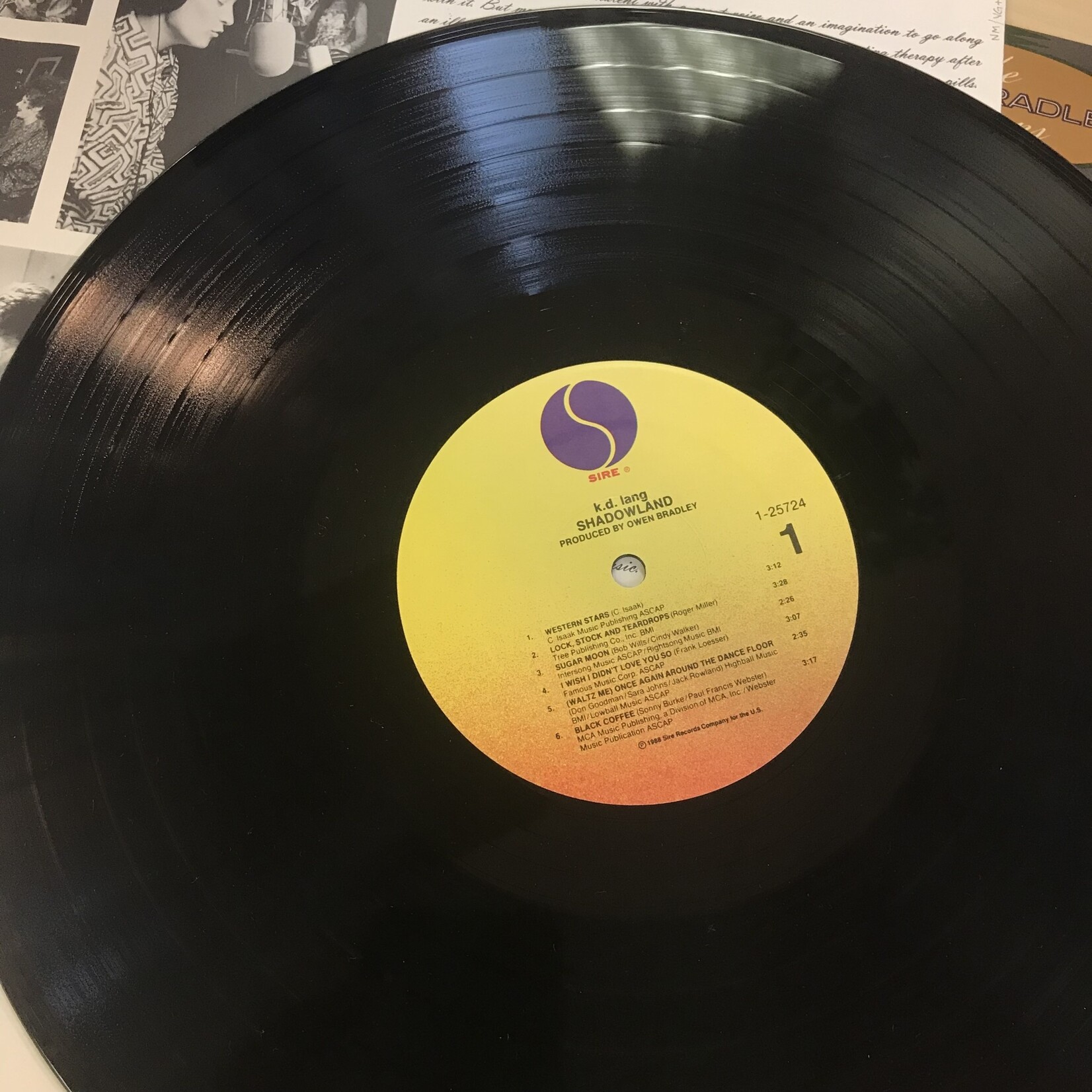 K.D. Lang - Shadowland - 25724 1 - Vinyl LP (USED)