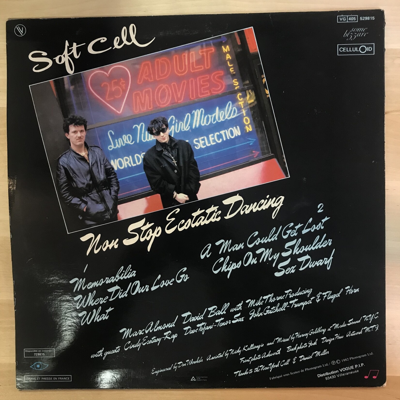 Soft Cell - Non Stop Ecstatic Dancing - VG405 529815 - Vinyl LP (USED - FRANCE)