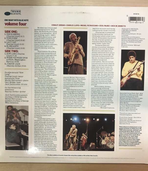 Various - One Night With Blue Note 4 - BT85116 - Vinyl LP (USED)