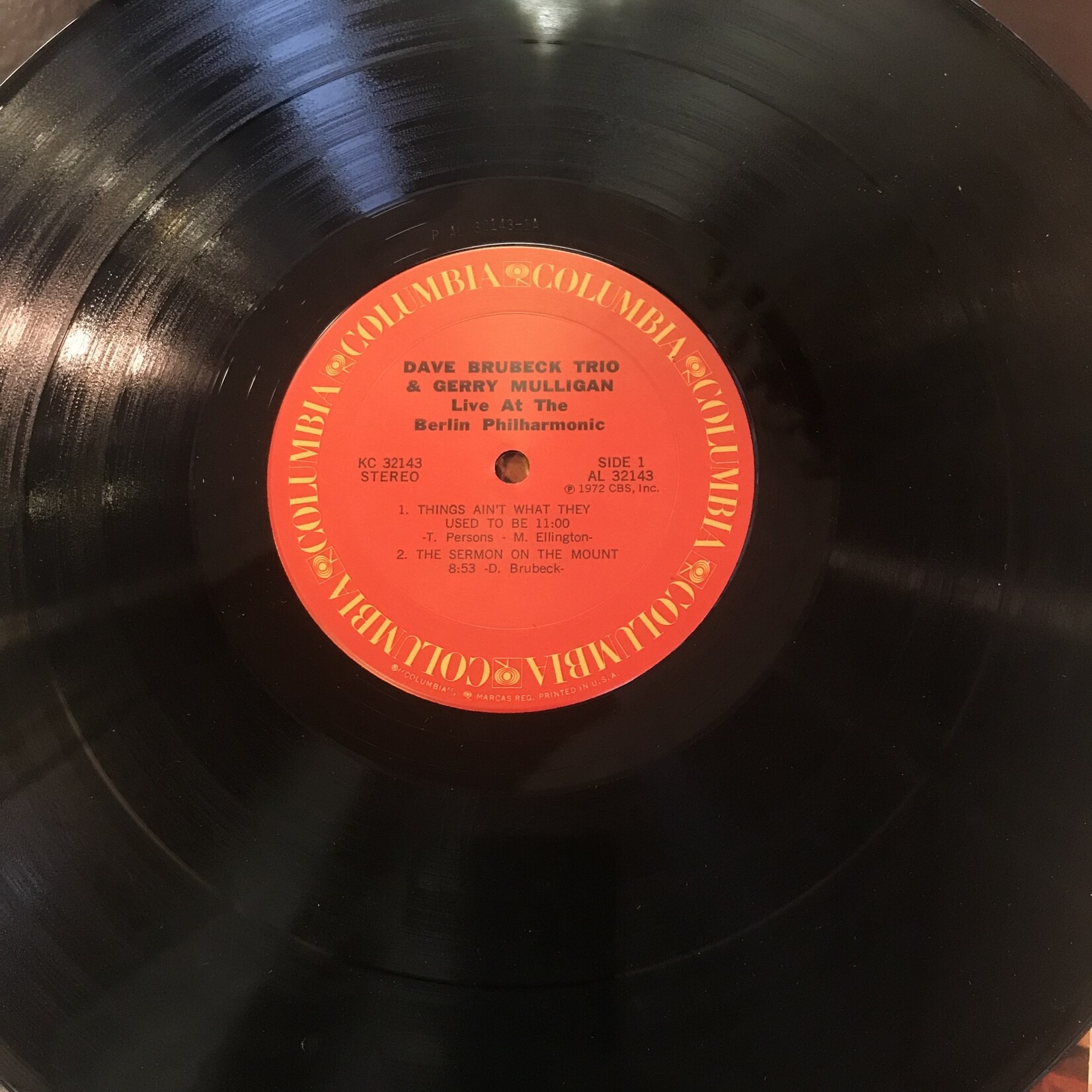 Dave Brubeck Trio & Gerry Mulligan - Live At The Berlin Philharmonic - KC32143 - Vinyl LP (USED)