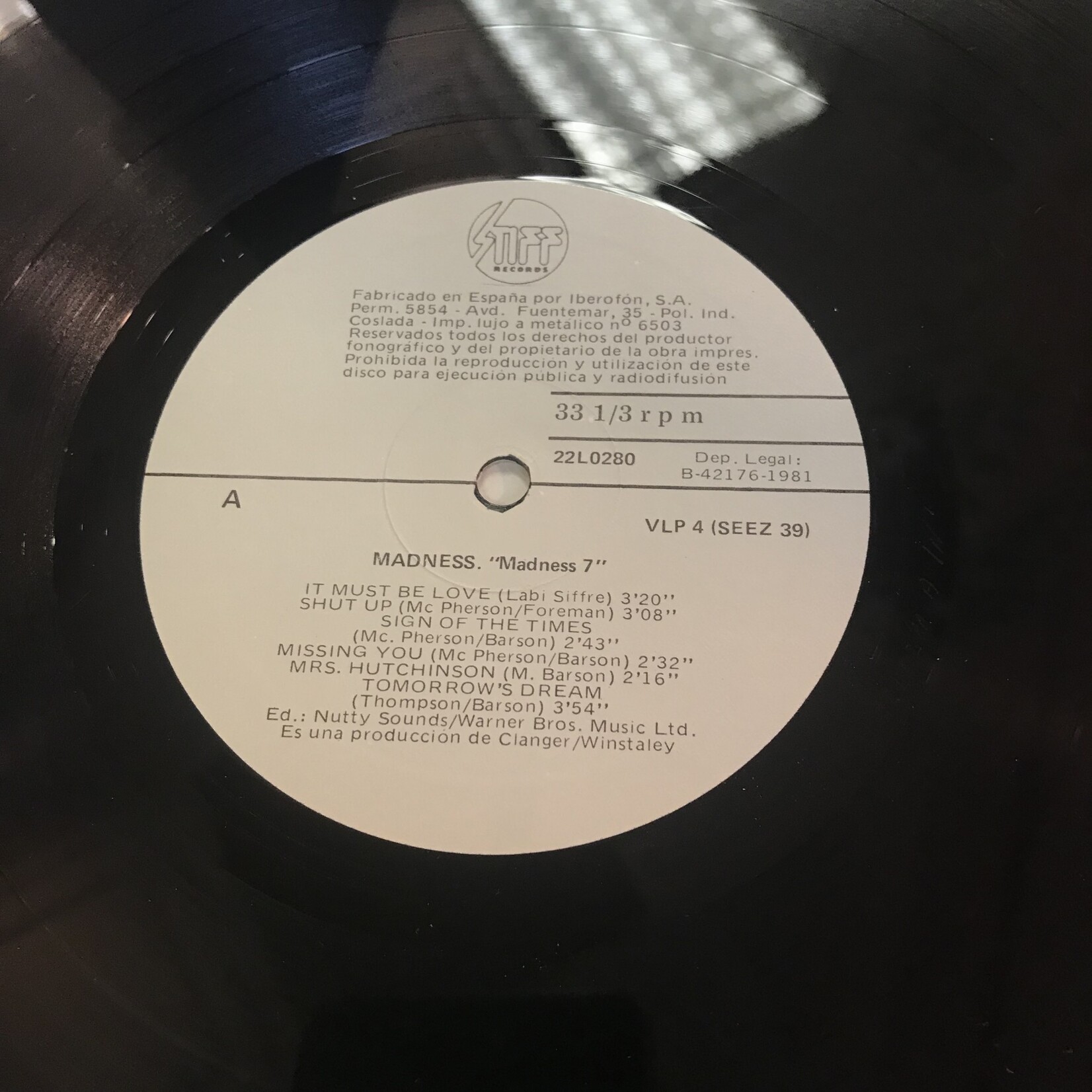 Madness - 7 - SEEZ39 - Vinyl LP (USED - SPAIN)