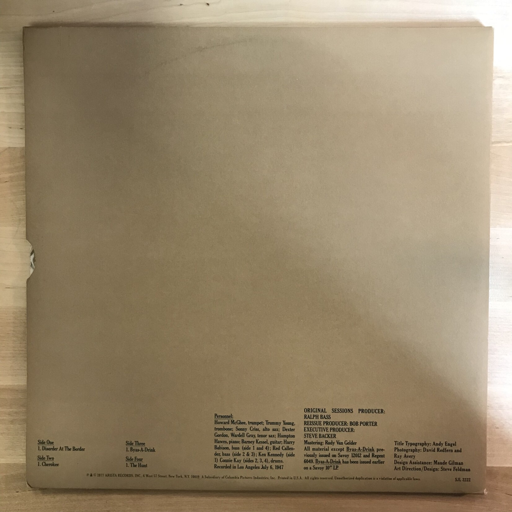 Dexter Gordon, Wardell Gray - The Hunt - SJL2222 - Vinyl LP (USED)