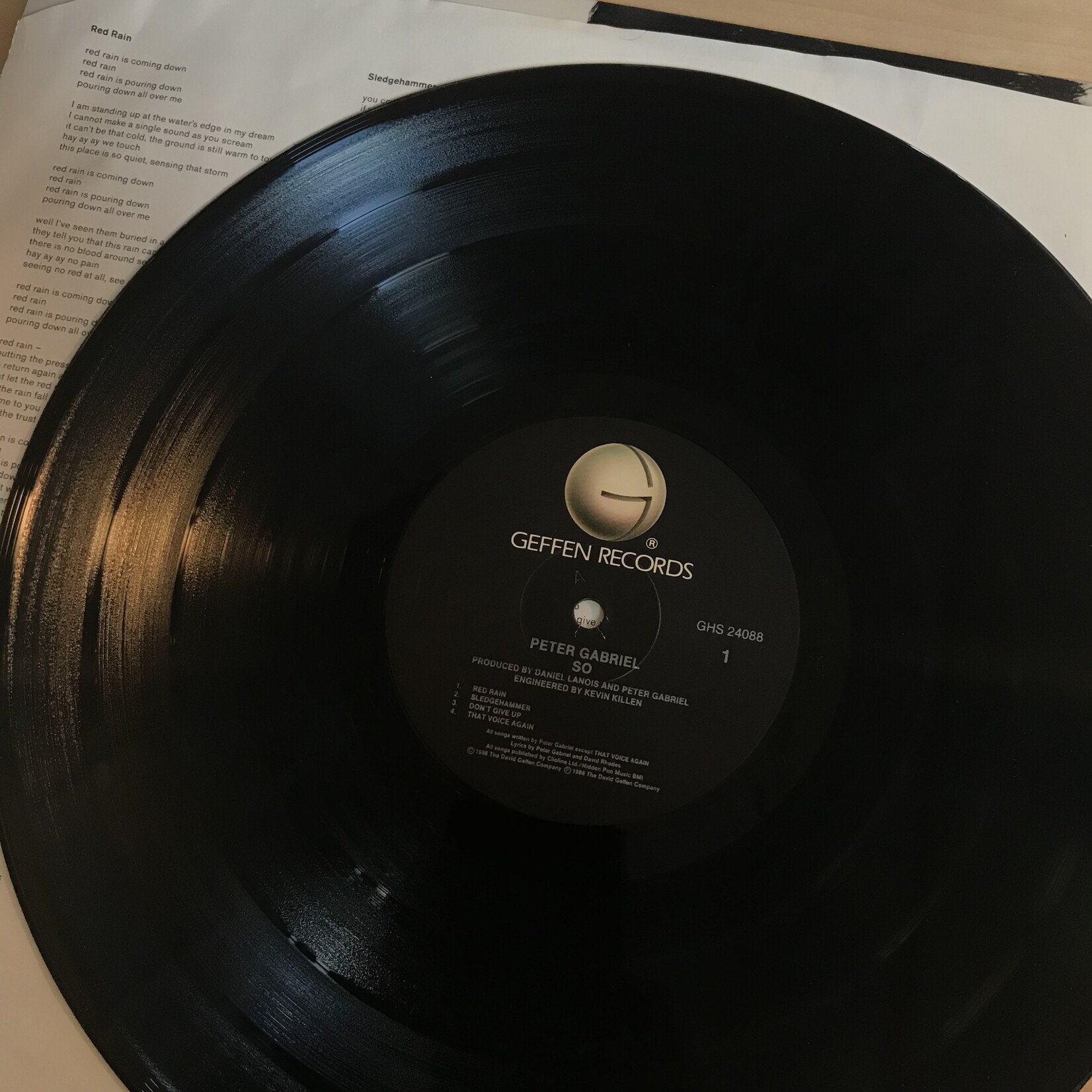 Peter Gabriel - So - GHS24088 - Vinyl LP (USED)