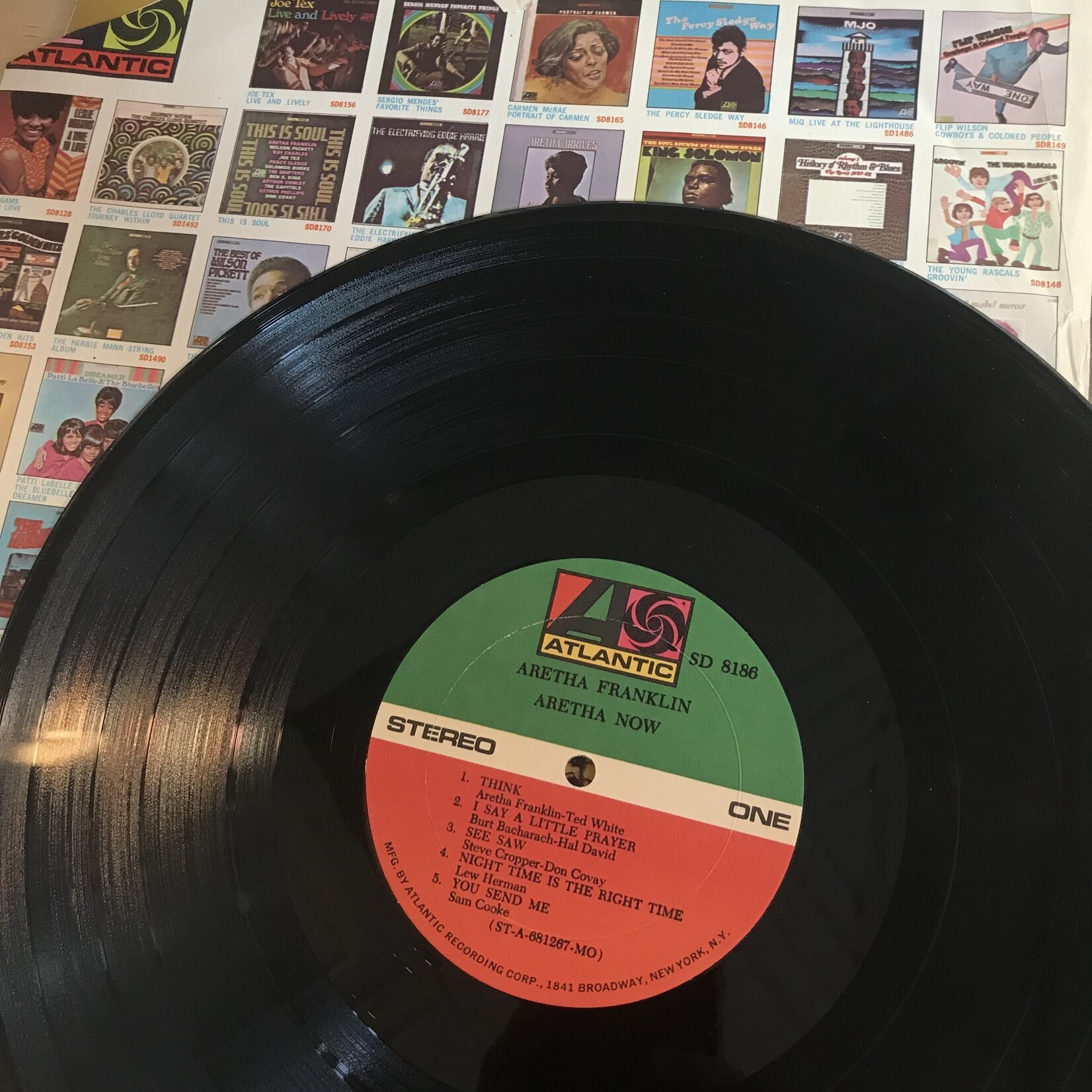 Aretha Franklin - Aretha Now - SD8186 - Vinyl LP (USED)